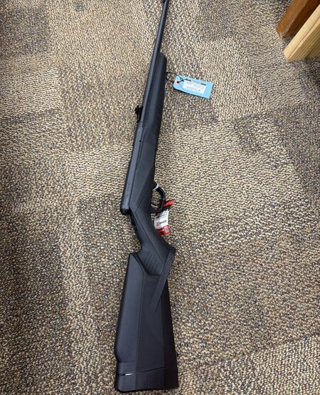 Savage 70540 B22 Magnum F Bolt Action 22 WMR Caliber with 101 Capacity 21 Barrel Matte Blued Metal Finish Matte Black Synthetic Stock Left Hand Full Size