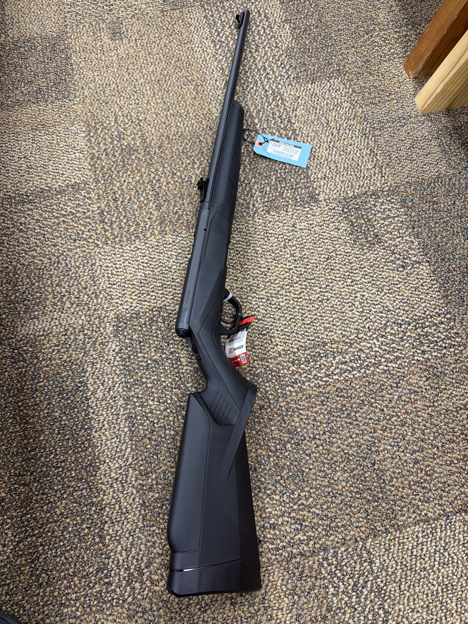 Savage Arms Savage 70540 B22 Magnum F Bolt Action 22 WMR Caliber with 101 Capacity 21 Barrel Matte Blued Metal Finish Matte Black Synthetic Stock Left Hand Full Size