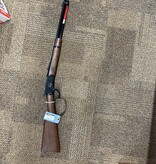Winchester 534190124 Model 1892 Large Loop Carbine 44 Rem Mag 101 Cap 20 Brushed Polish Blued RecBarrel Satin Walnut Fixed Straight Grip Stock Right Hand Full Size