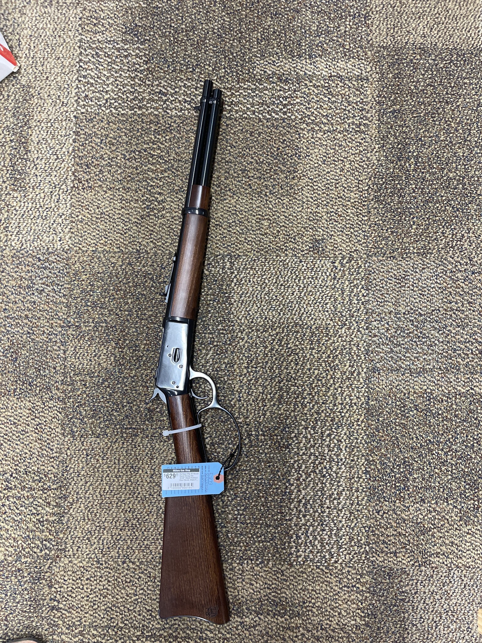 Heritage Mfg 92 Ranch Hand 44mag 8rd 16.50" Black Polished Steel Barrel, Black Polished Alloy Steel Receiver
