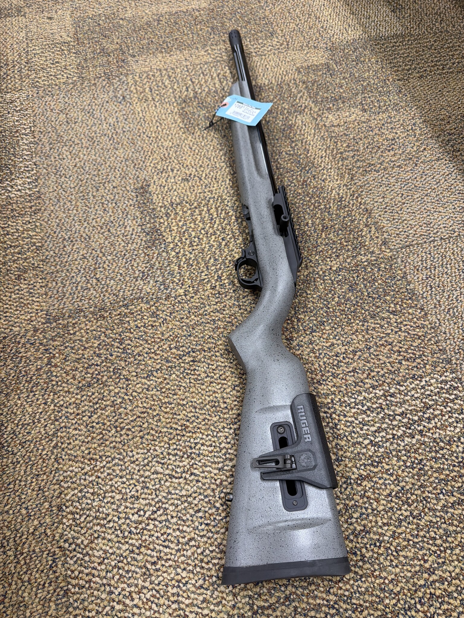 Ruger Ruger, 10/22 Competition, 22 LR, 10+1, 16.12"TB, Black/Black Speckled Gray Laminate Adj Comb Stock, Left Hand