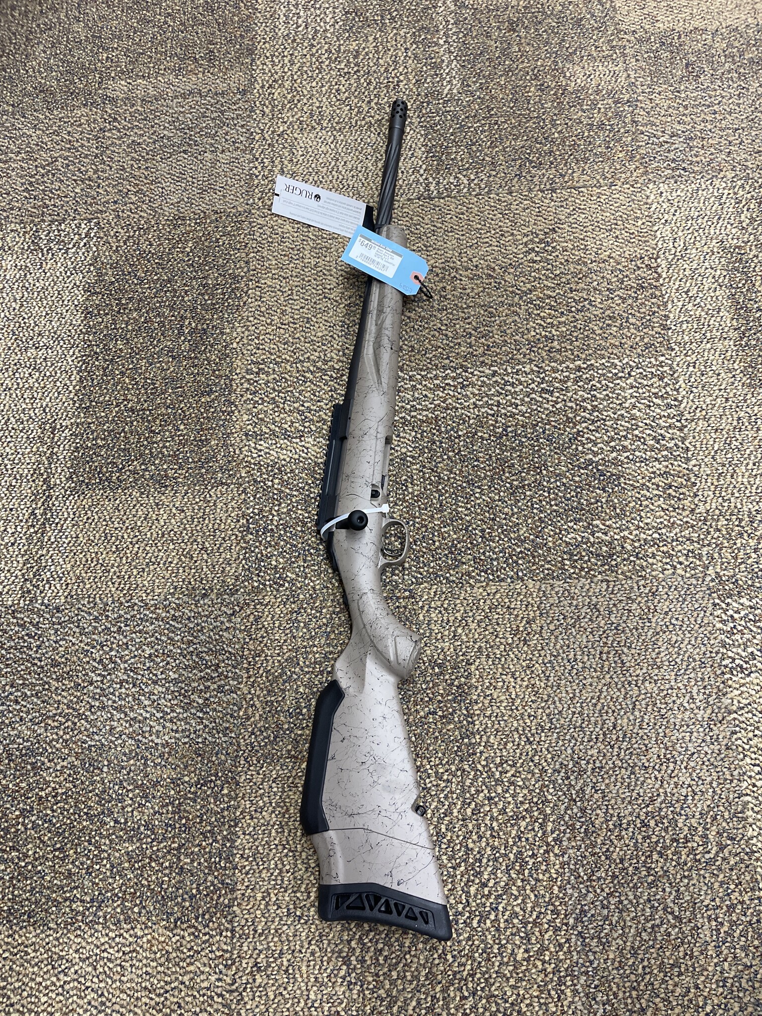 Ruger Ruger, American Ranch Gen 2, 350 Legend, 5+1, 16.10"TB, Cobalt/Flat Dark Earth Splatter