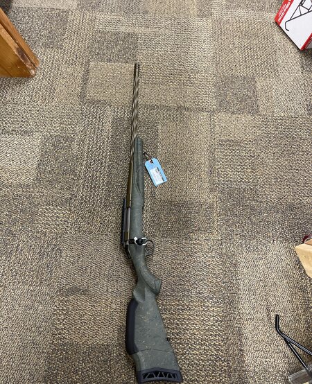 Ruger, American Predator, Gen 2, 300 Win Mag, 3+1, 22" FB/MB/TB, Burnt Bronze/Green Splatter