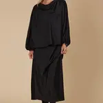 Isle of Mine Maia Cowl Top - Onyx