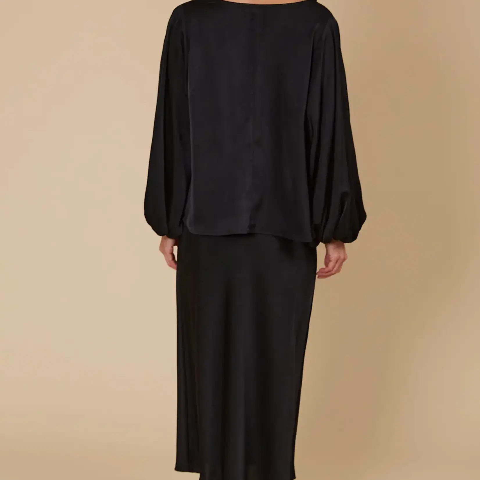 Isle of Mine Maia Cowl Top - Onyx