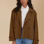 Isle of Mine Freya Crop Trench - Toffee