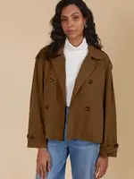 Isle of Mine Freya Crop Trench - Toffee