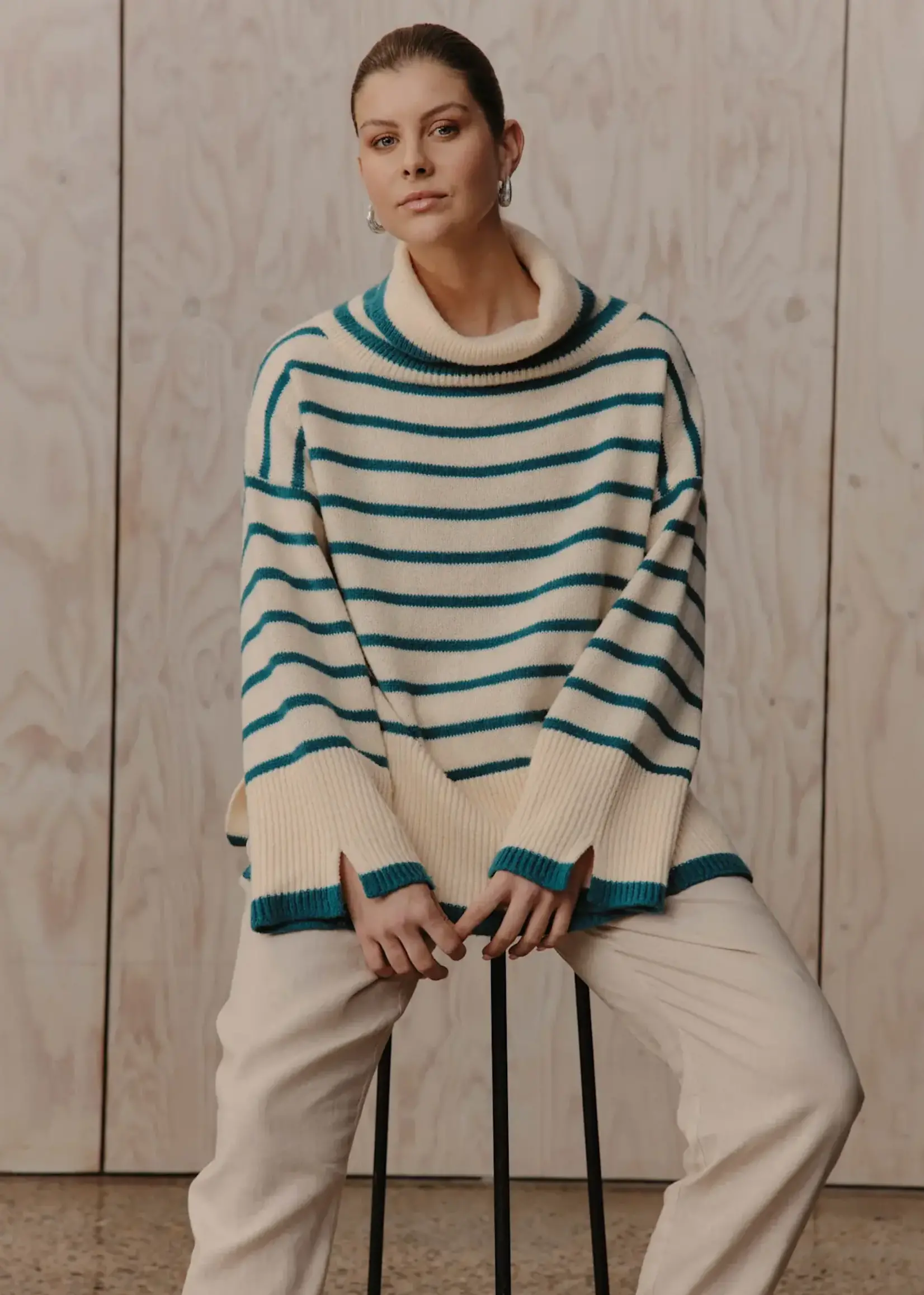 EB & Ive Katana Roll Neck Knit