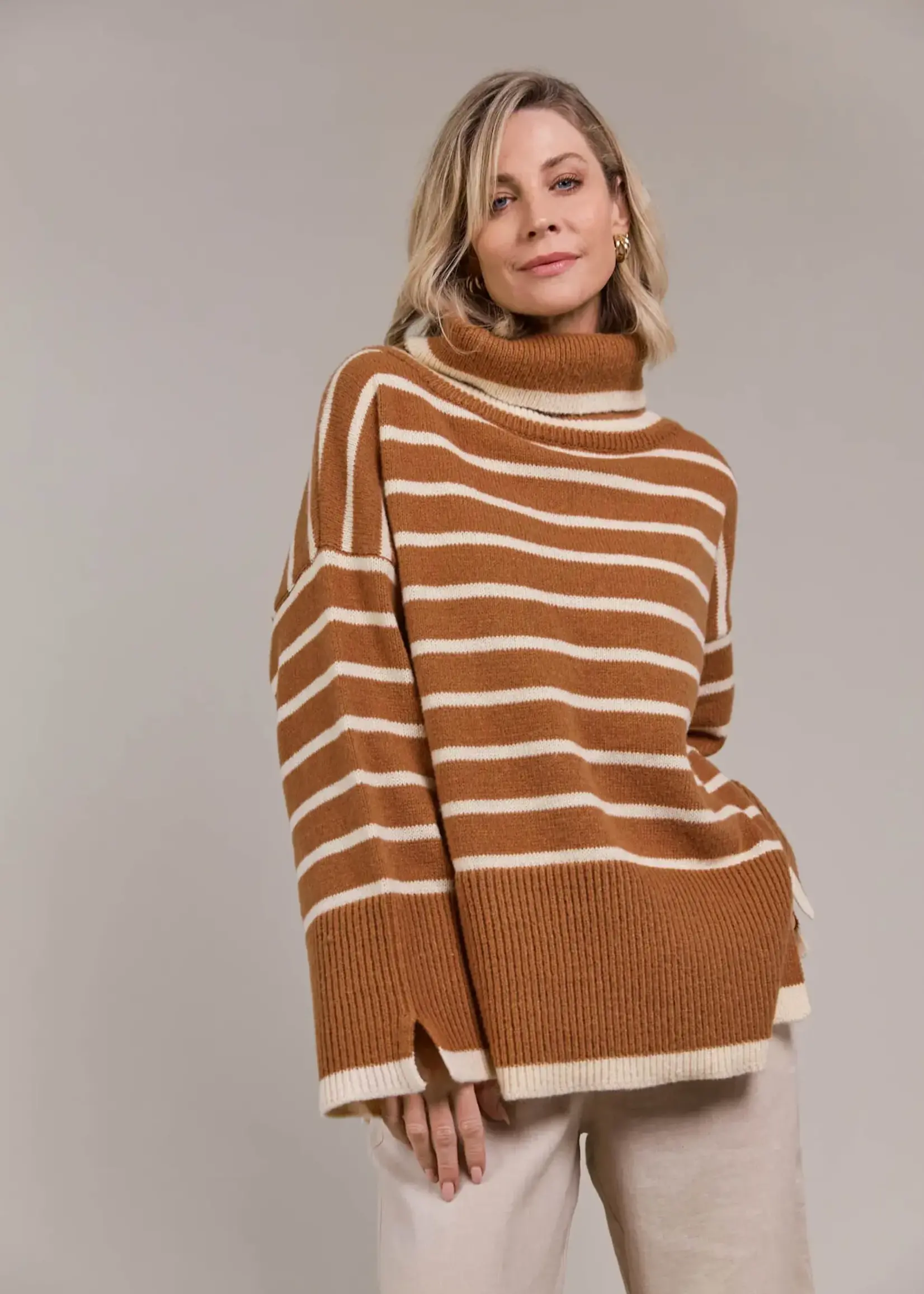 EB & Ive Katana Roll Neck Knit