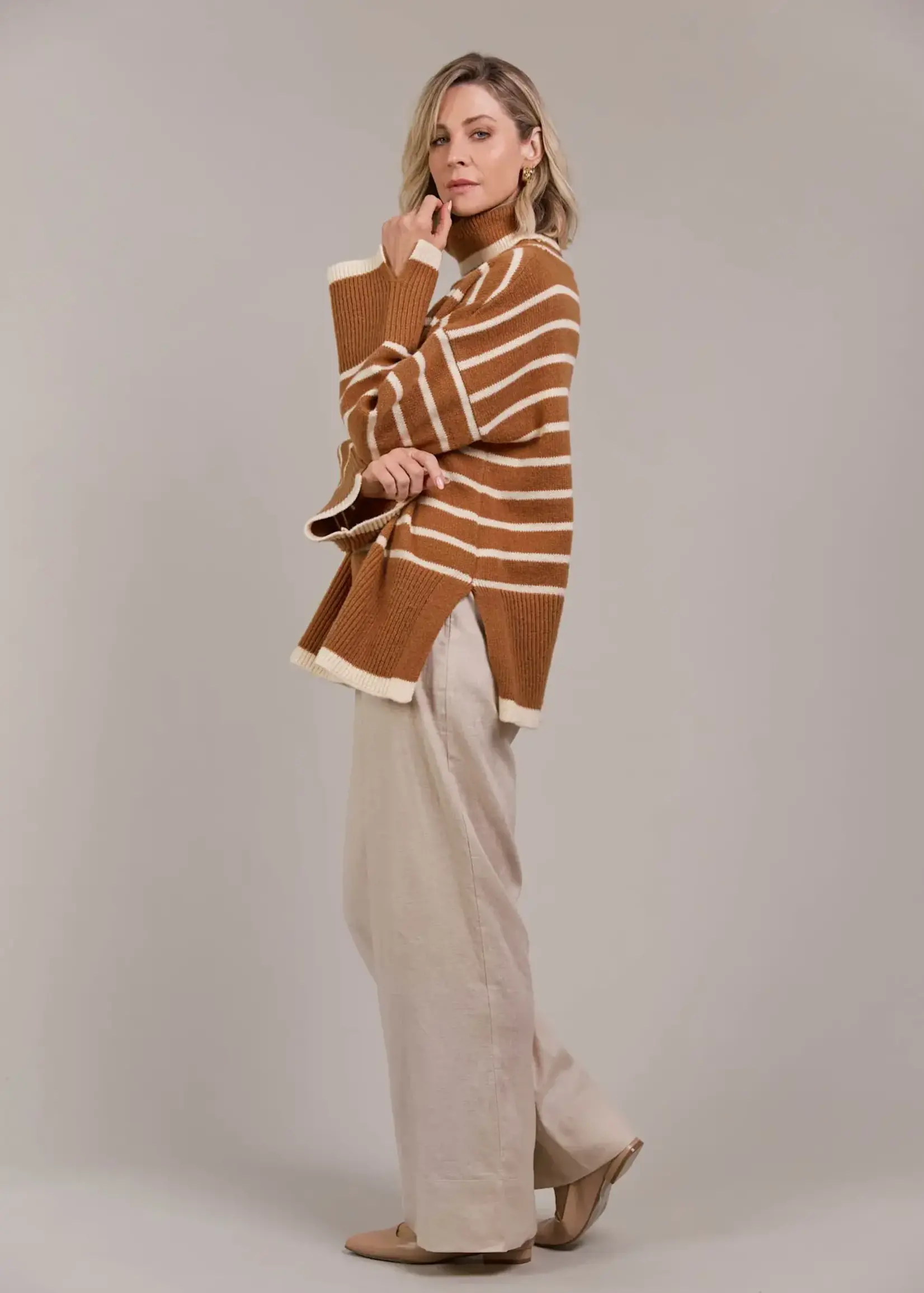 EB & Ive Katana Roll Neck Knit