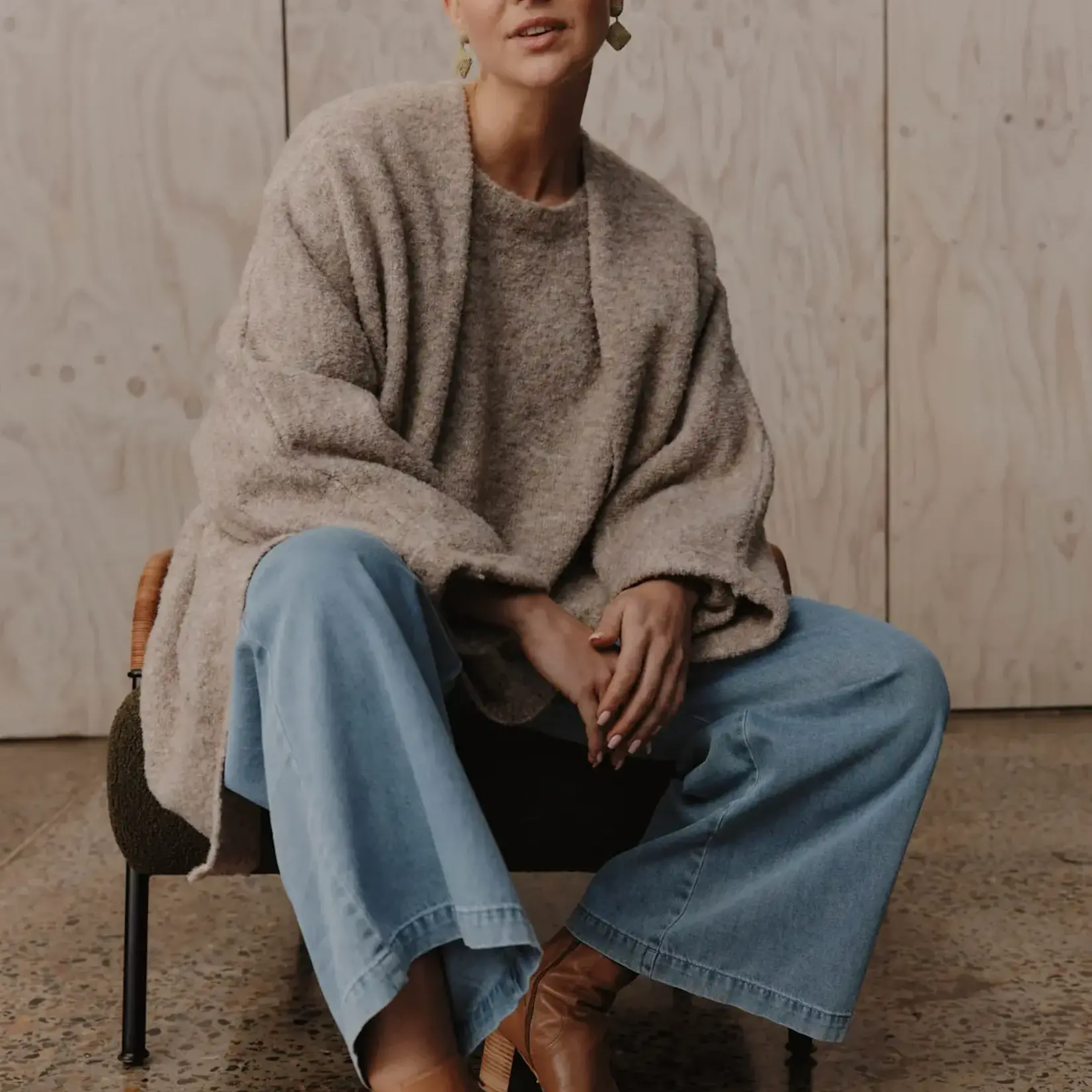 EB & Ive Folie Relaxed Knit - Oat