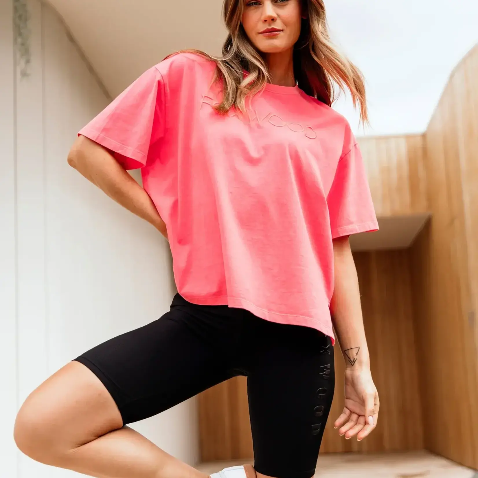 Foxwood Simplified Tee - Neon Pink