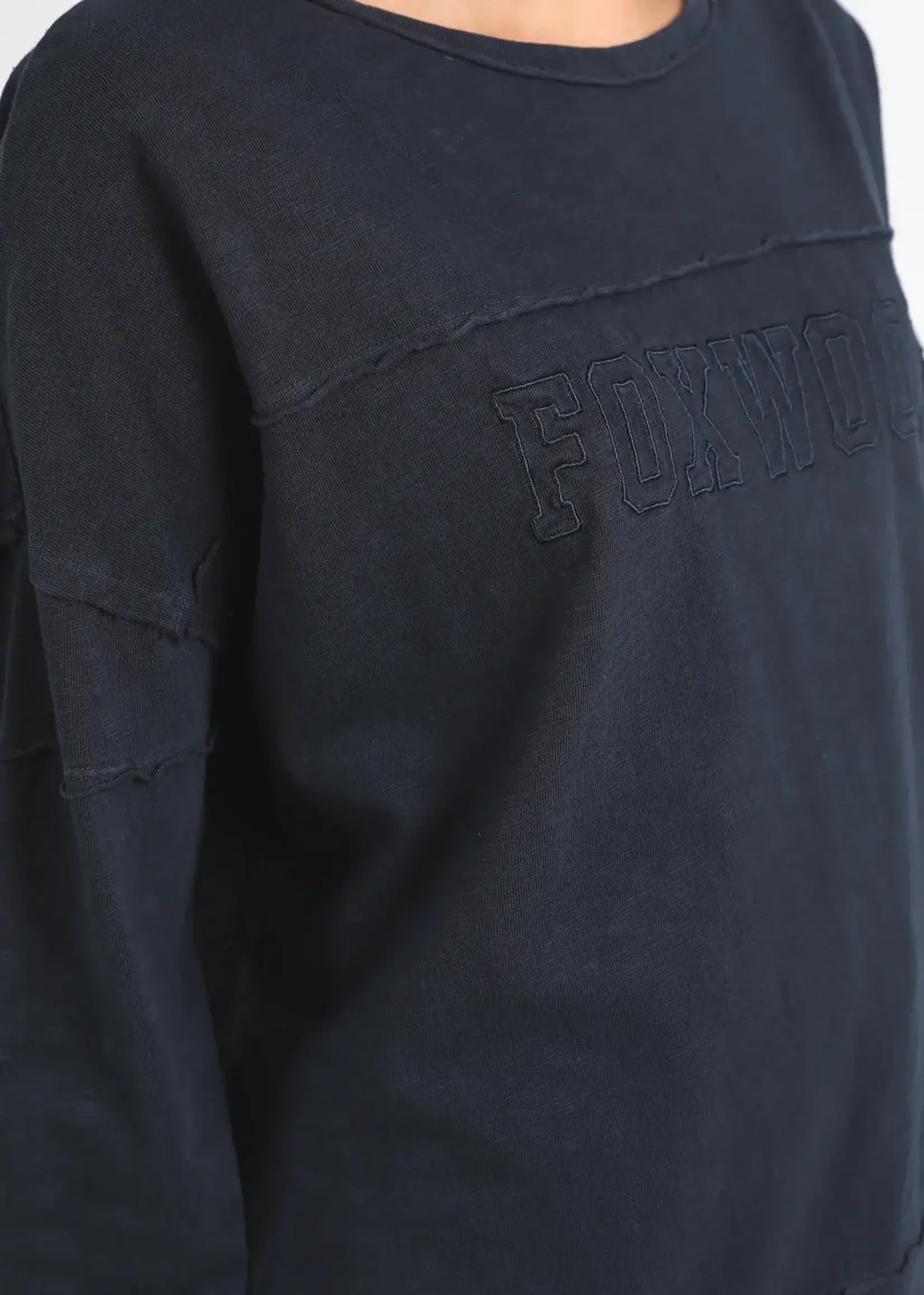 Foxwood Throw On Tee - Coal