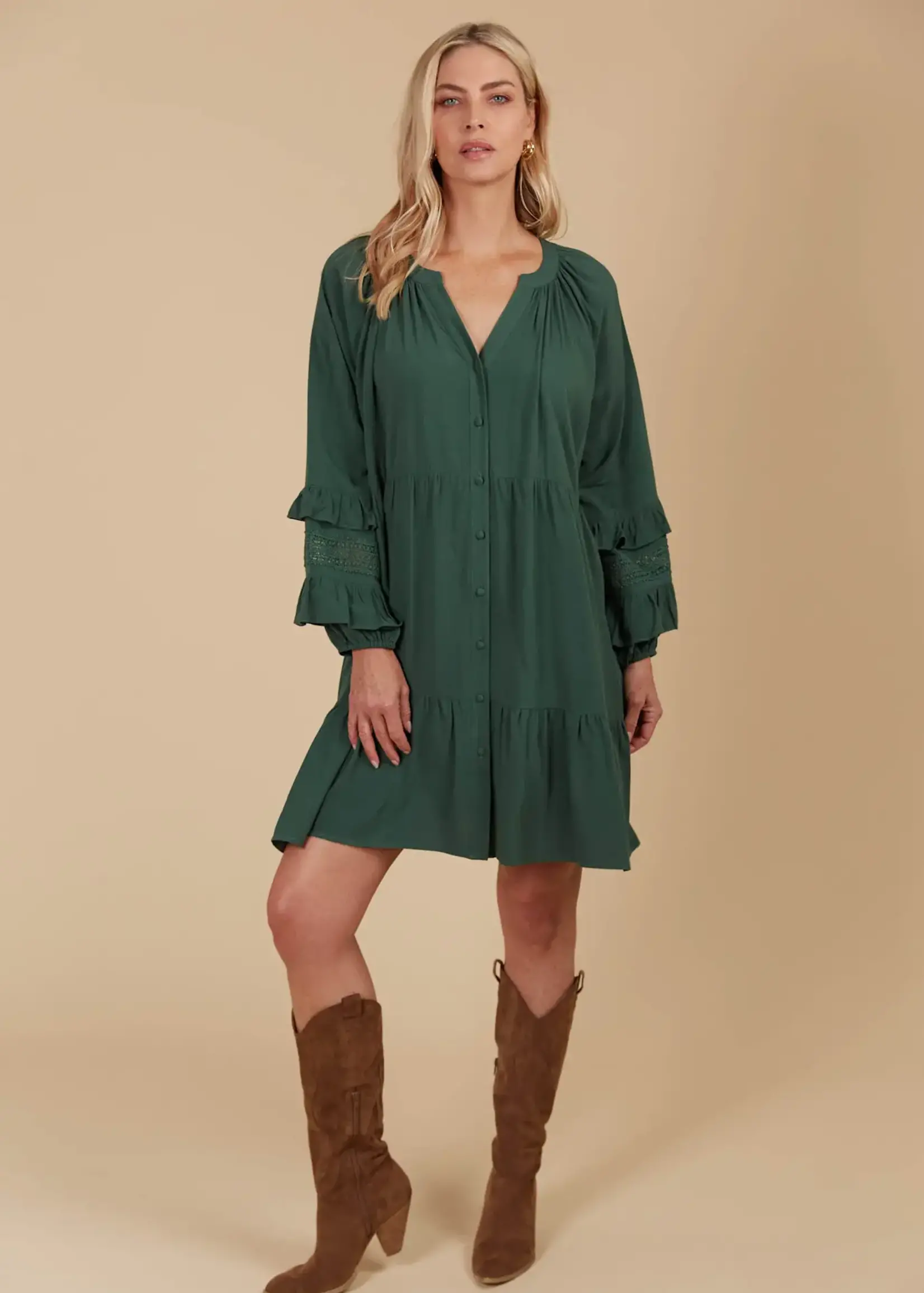 Isle of Mine Aphrodite Relaxed Dress - Pine