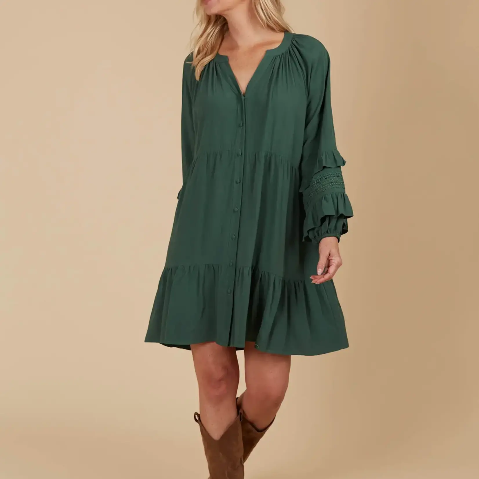 Isle of Mine Aphrodite Relaxed Dress - Pine