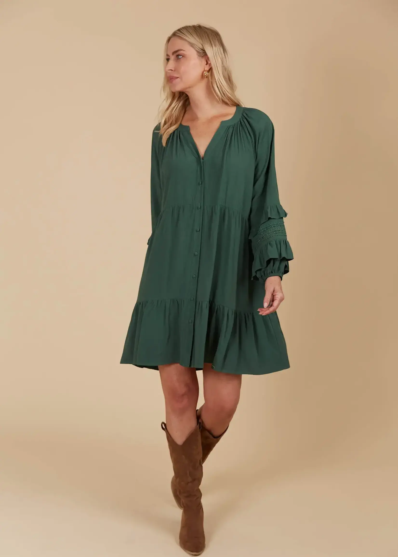 Isle of Mine Aphrodite Relaxed Dress - Pine