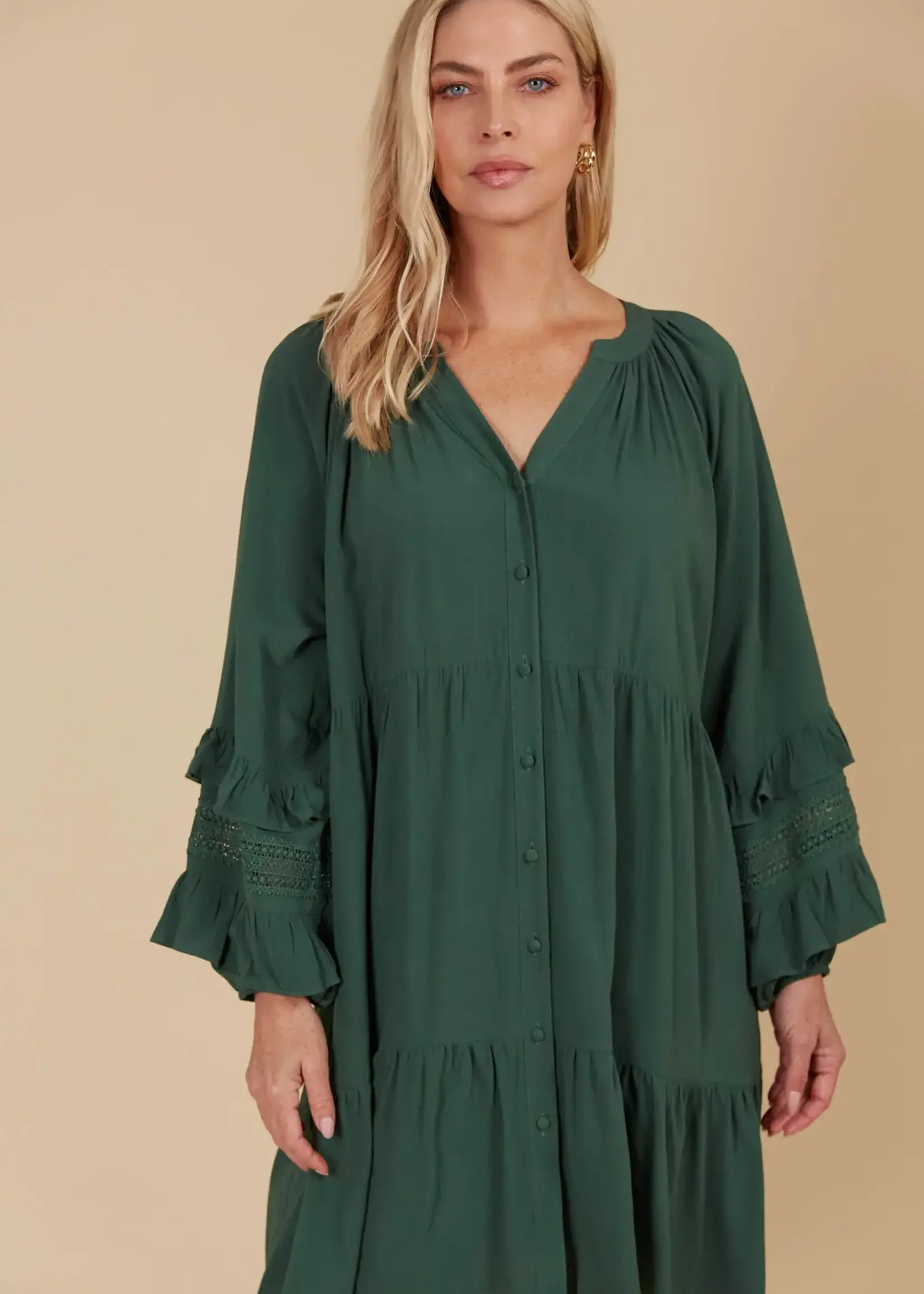 Isle of Mine Aphrodite Relaxed Dress - Pine