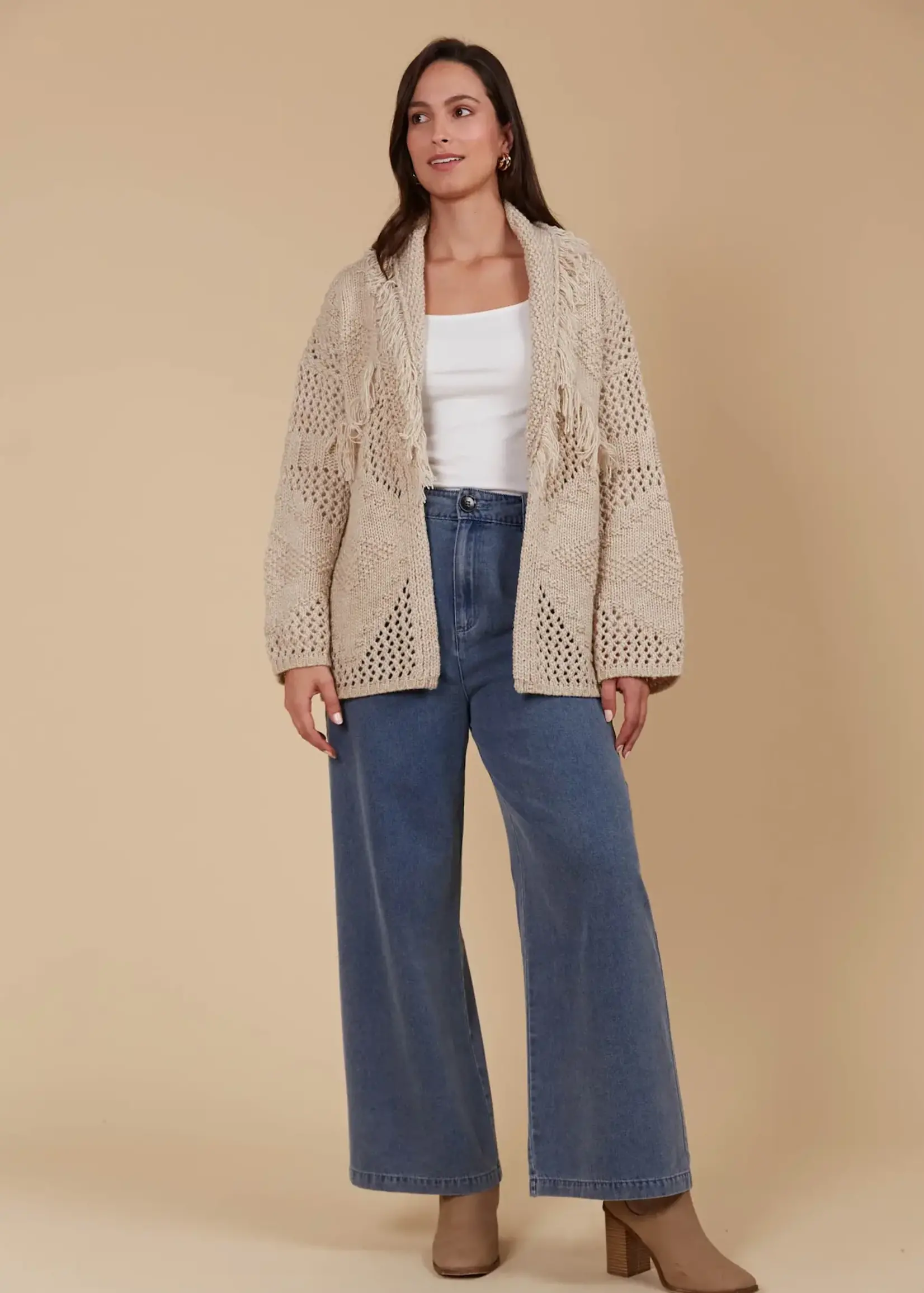 Isle of Mine Luna Cardigan - Canvas