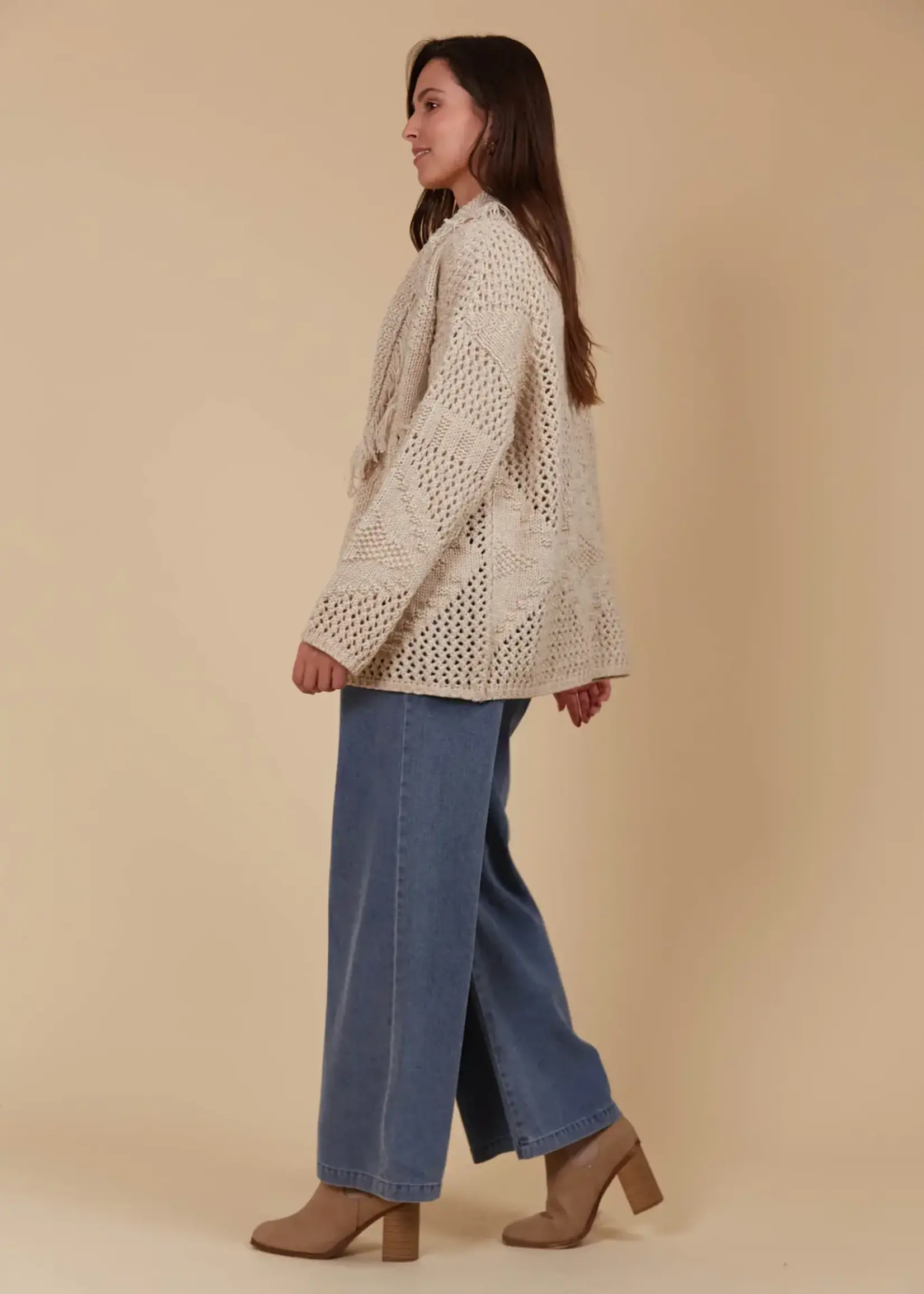 Isle of Mine Luna Cardigan - Canvas