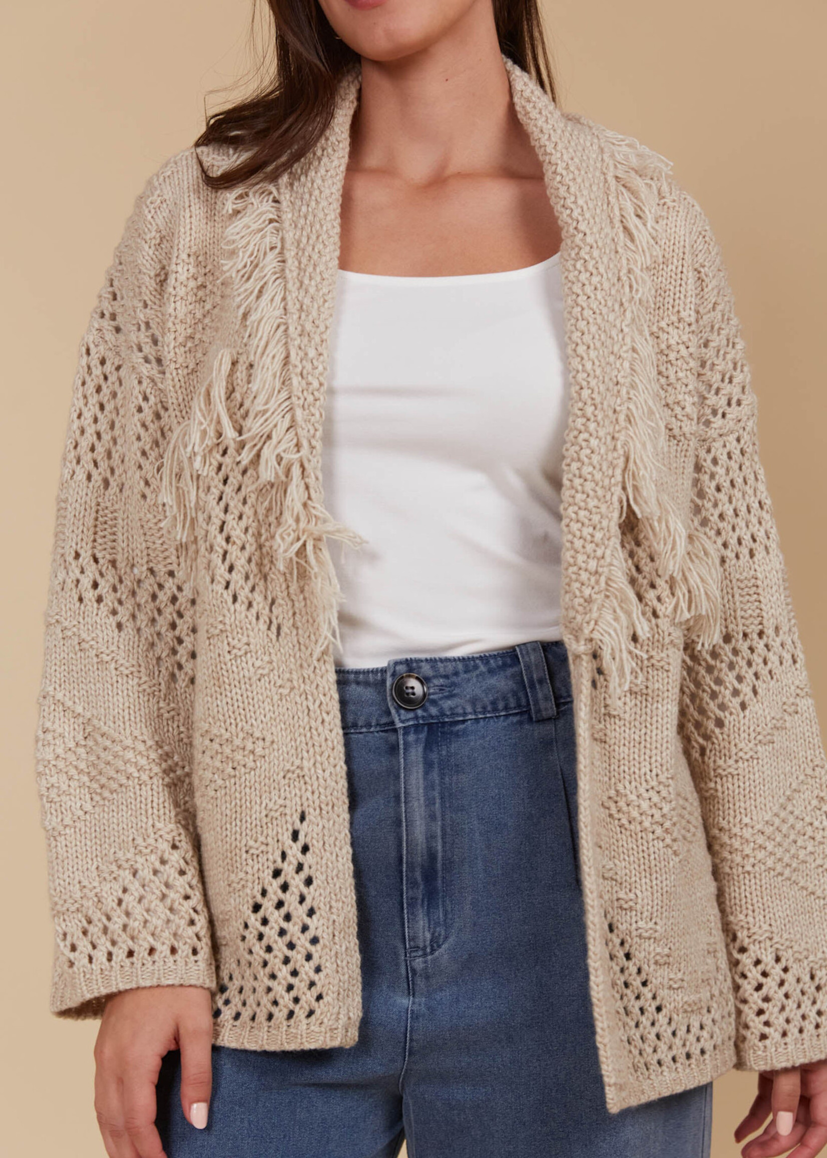 Isle of Mine Luna Cardigan - Canvas