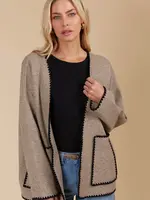 Isle of Mine Athena Cardigan - Taupe