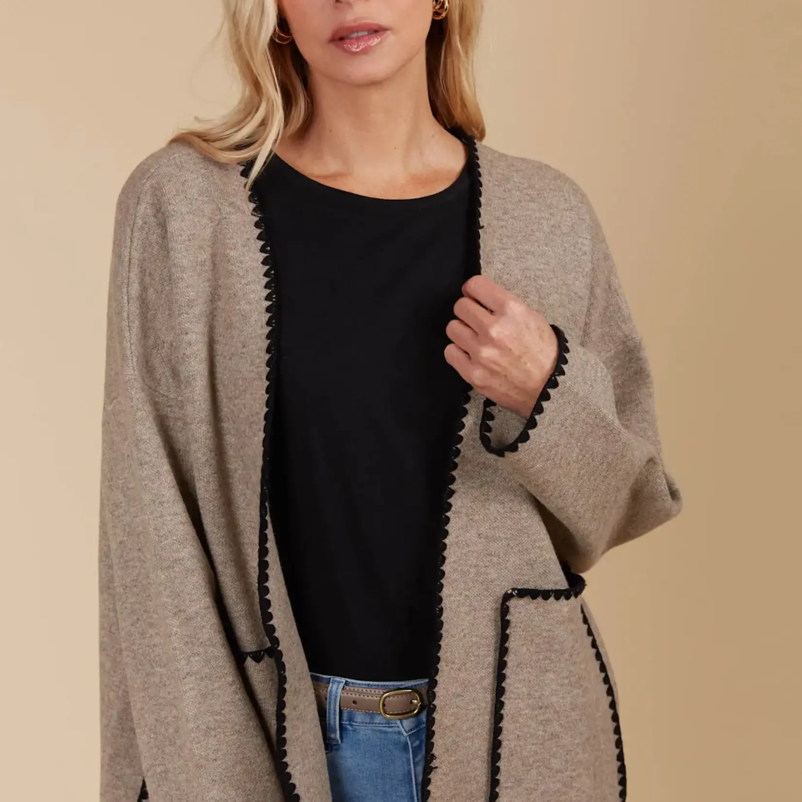 Isle of Mine Athena Cardigan - Taupe