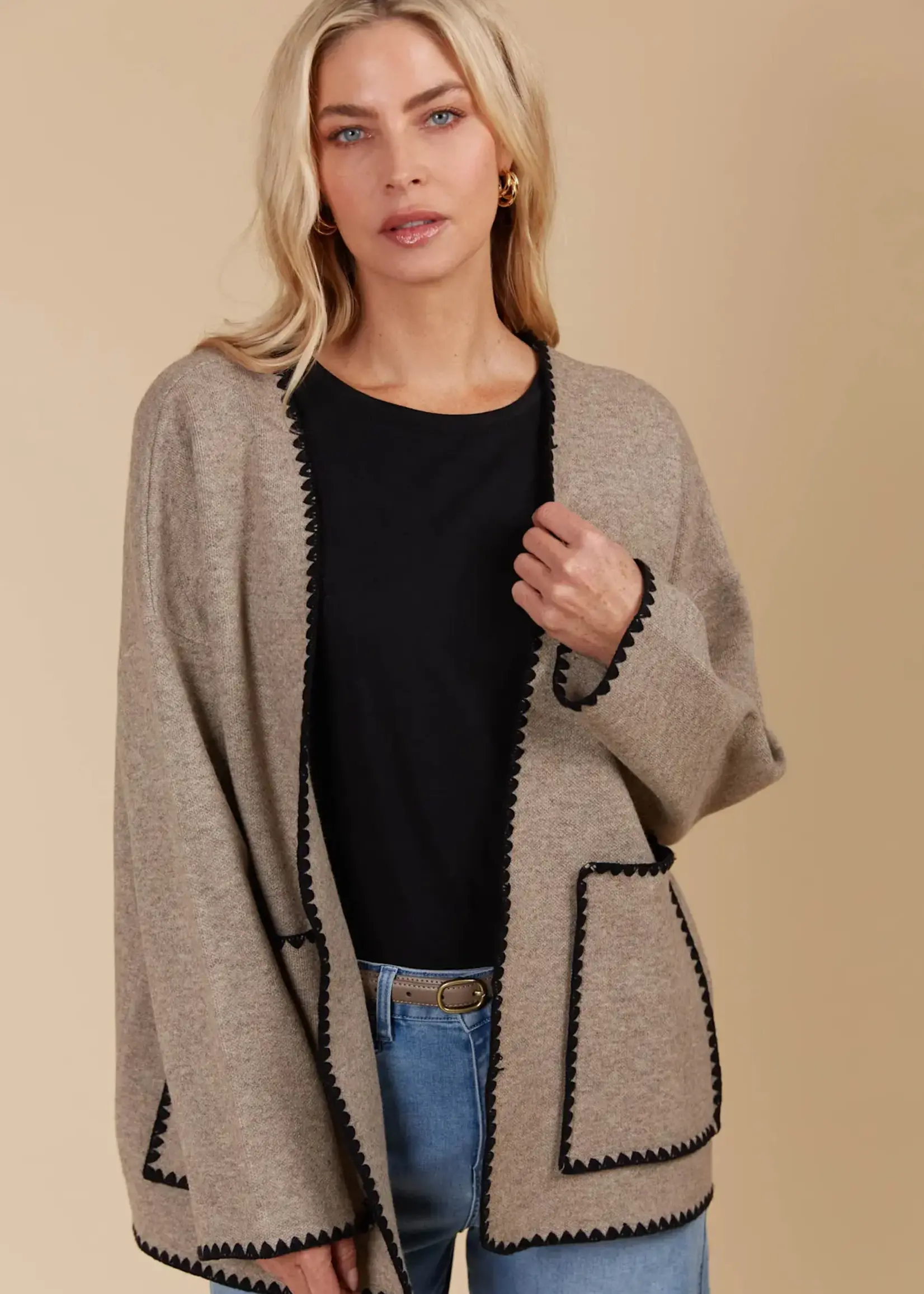 Isle of Mine Athena Cardigan - Taupe