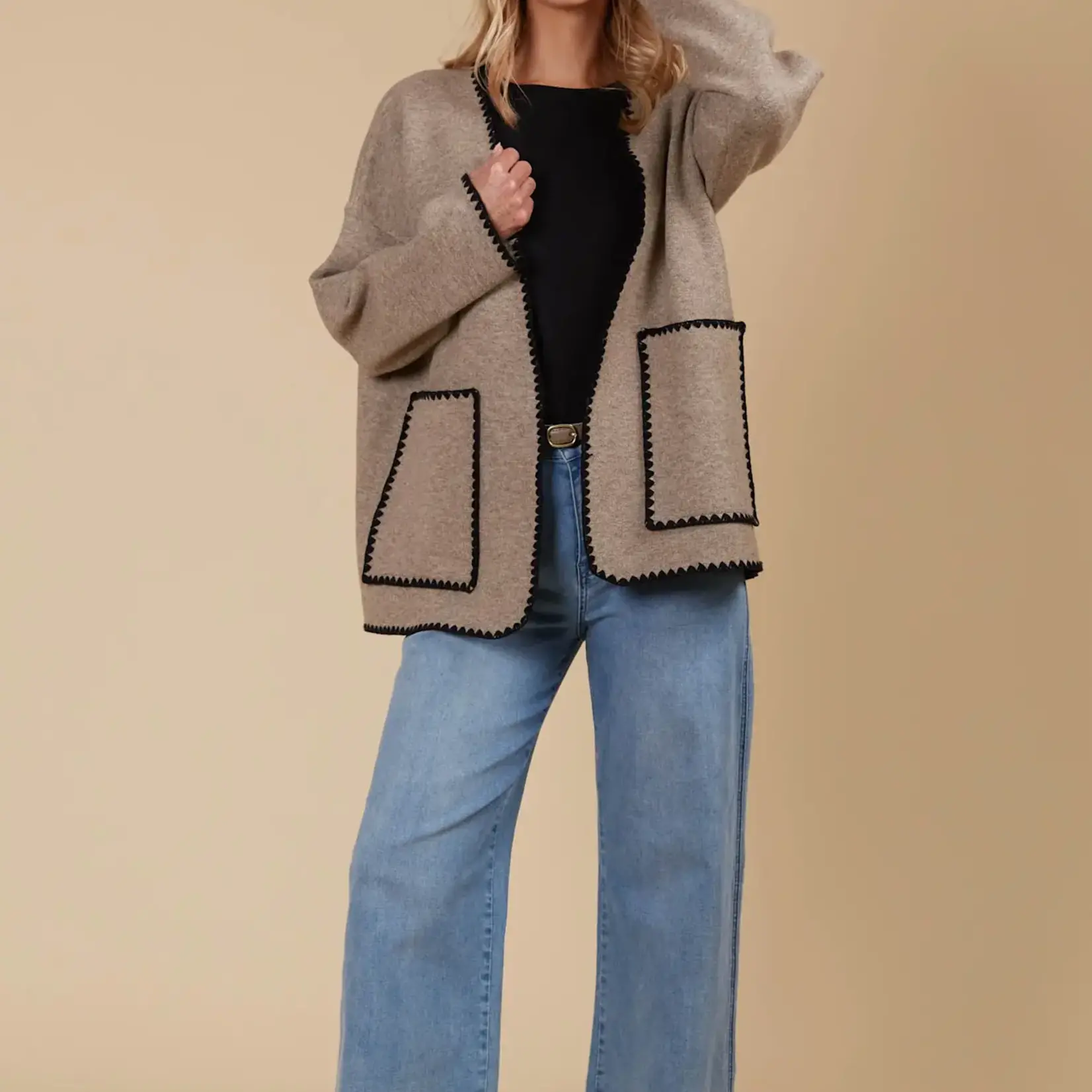 Isle of Mine Athena Cardigan - Taupe
