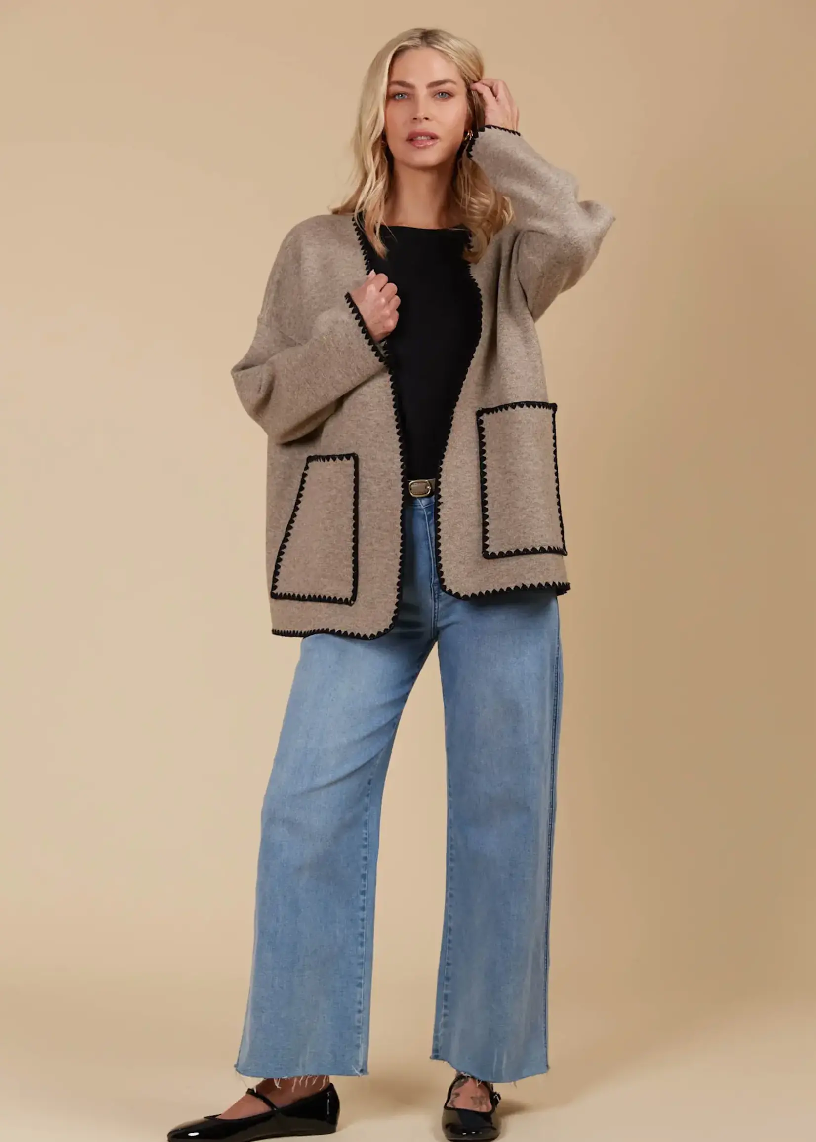 Isle of Mine Athena Cardigan - Taupe