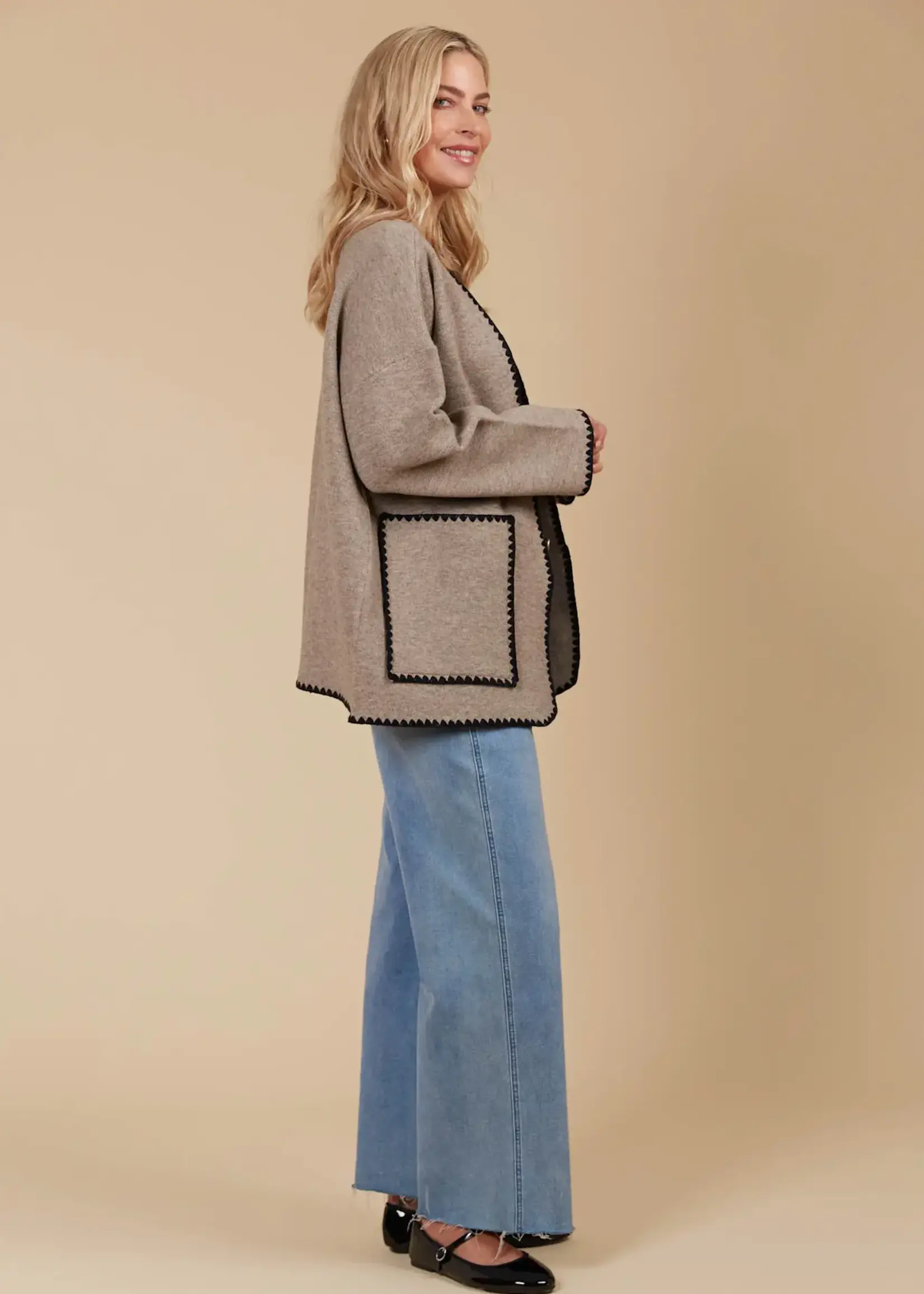 Isle of Mine Athena Cardigan - Taupe