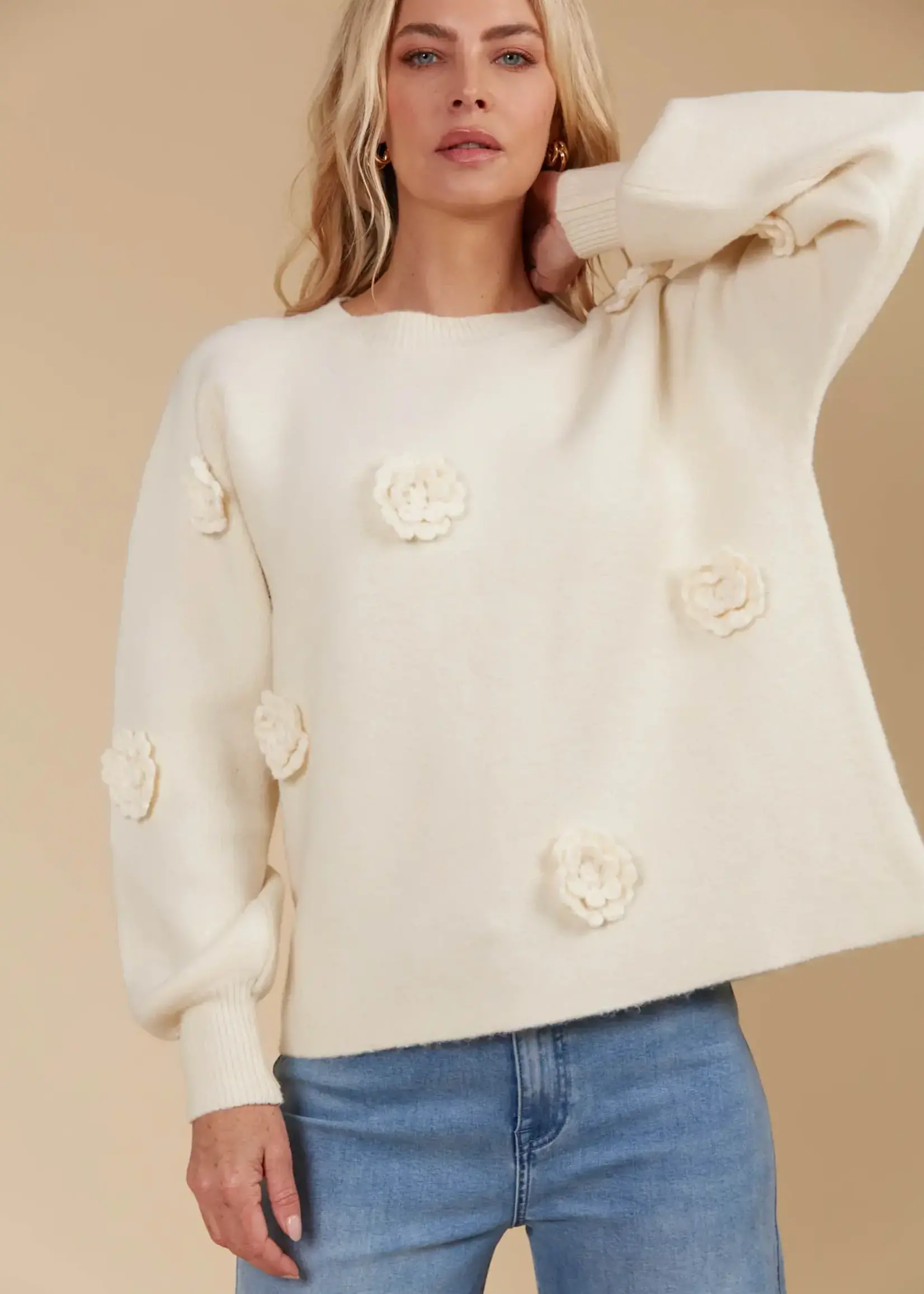 Isle of Mine Miru Flower Jumper - Canvas