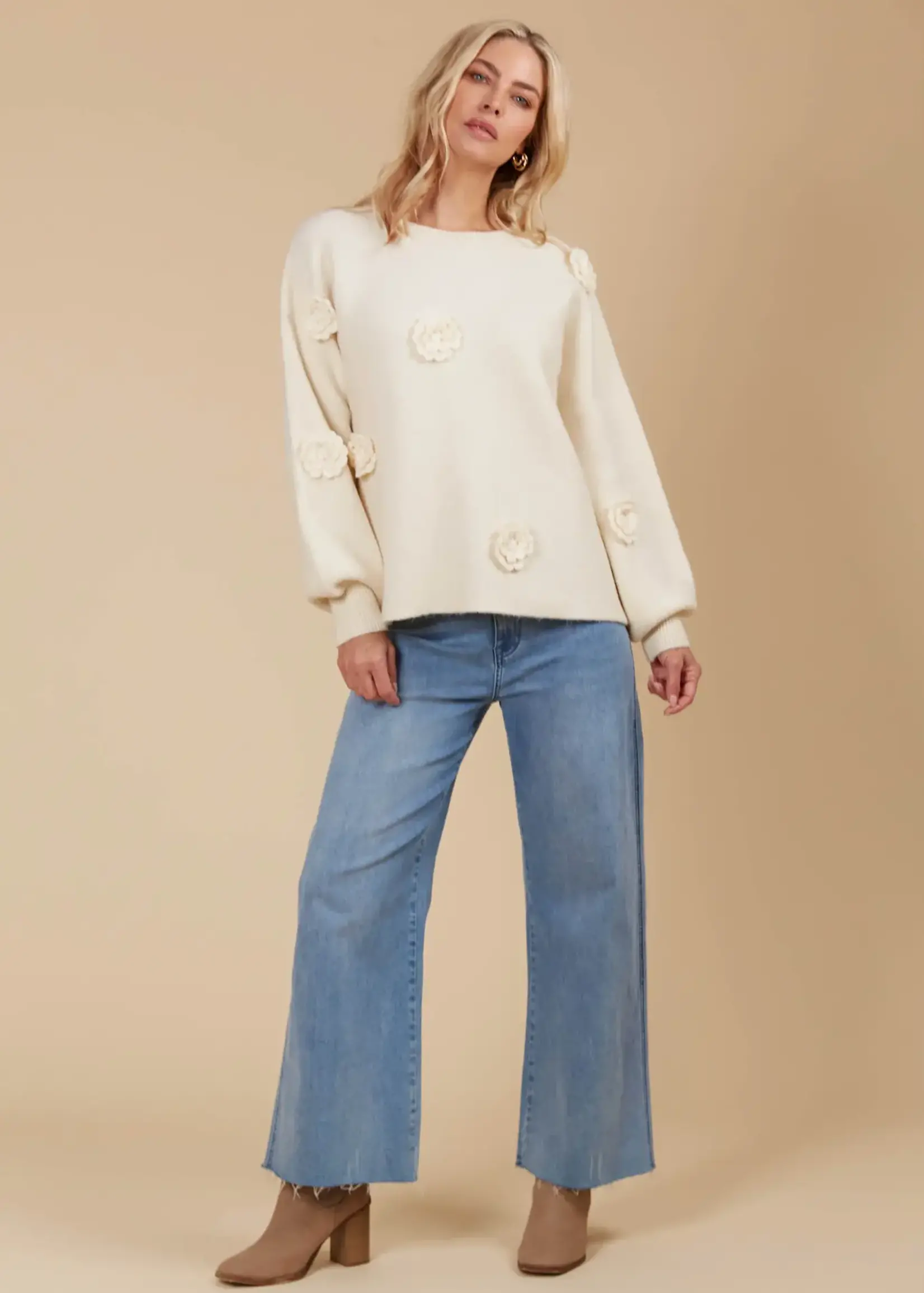 Isle of Mine Miru Flower Jumper - Canvas