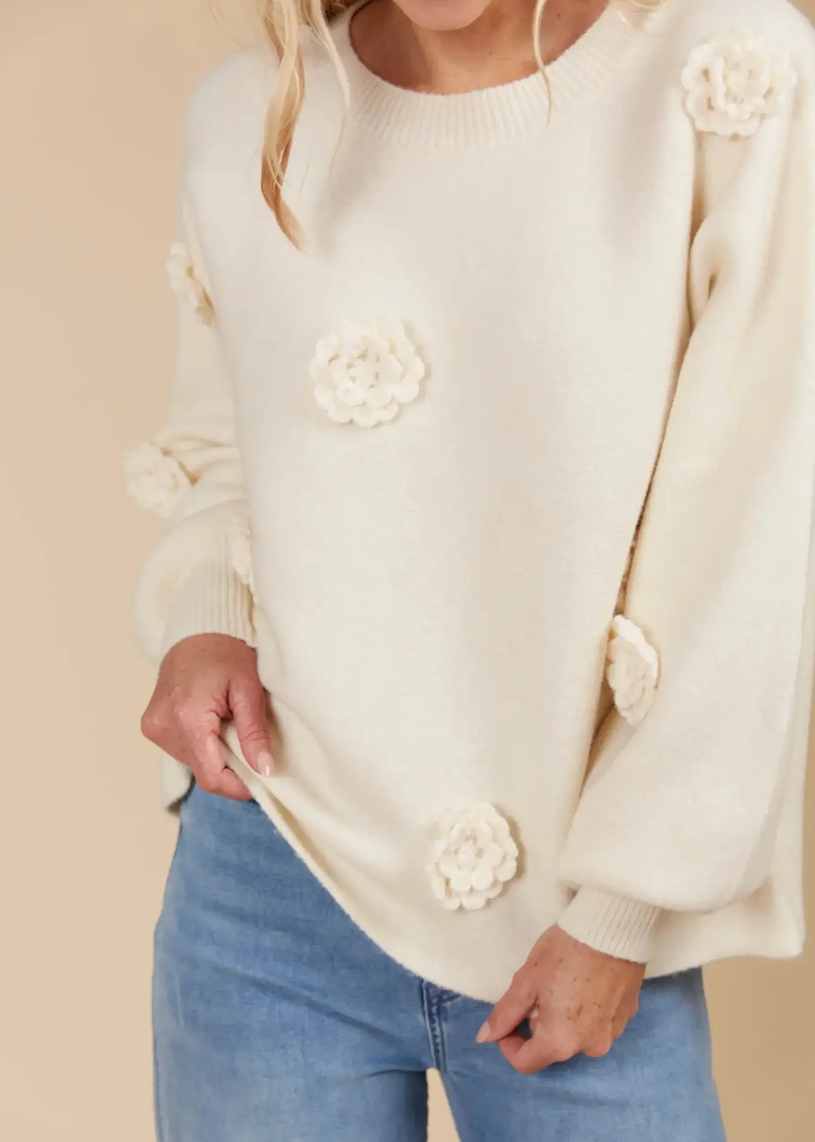 Isle of Mine Miru Flower Jumper - Canvas