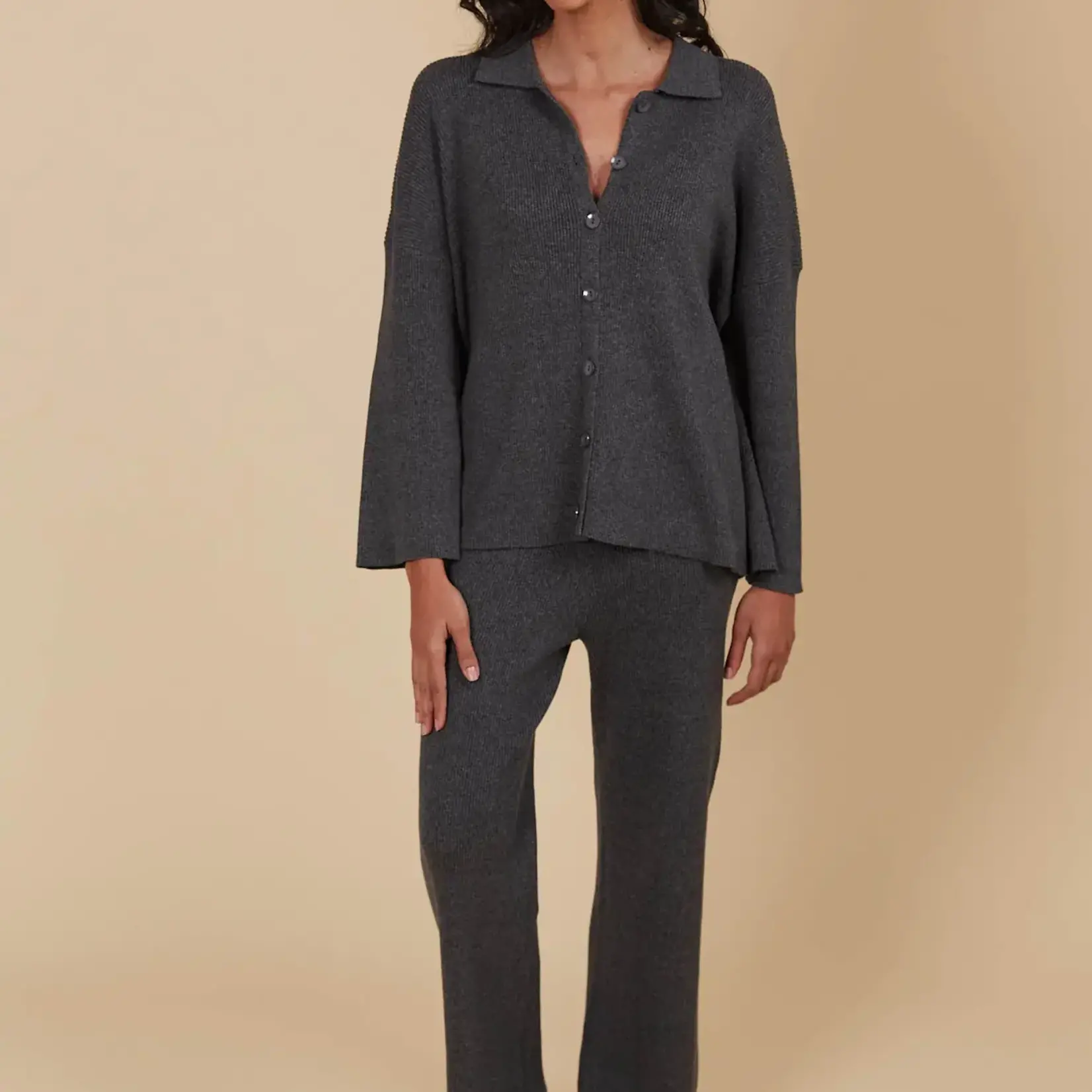 Isle of Mine Tala Knit Shirt - Ash