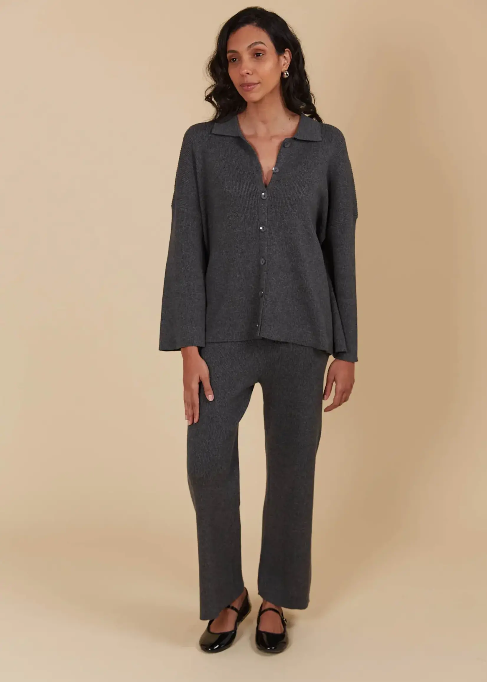 Isle of Mine Tala Knit Shirt - Ash