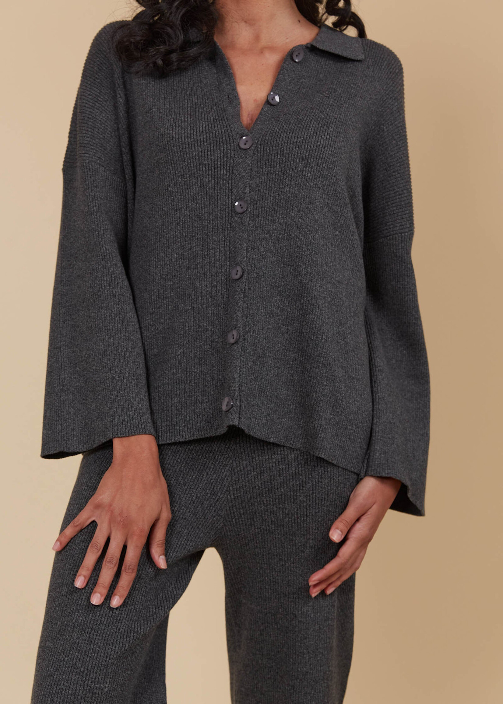 Isle of Mine Tala Knit Shirt - Ash