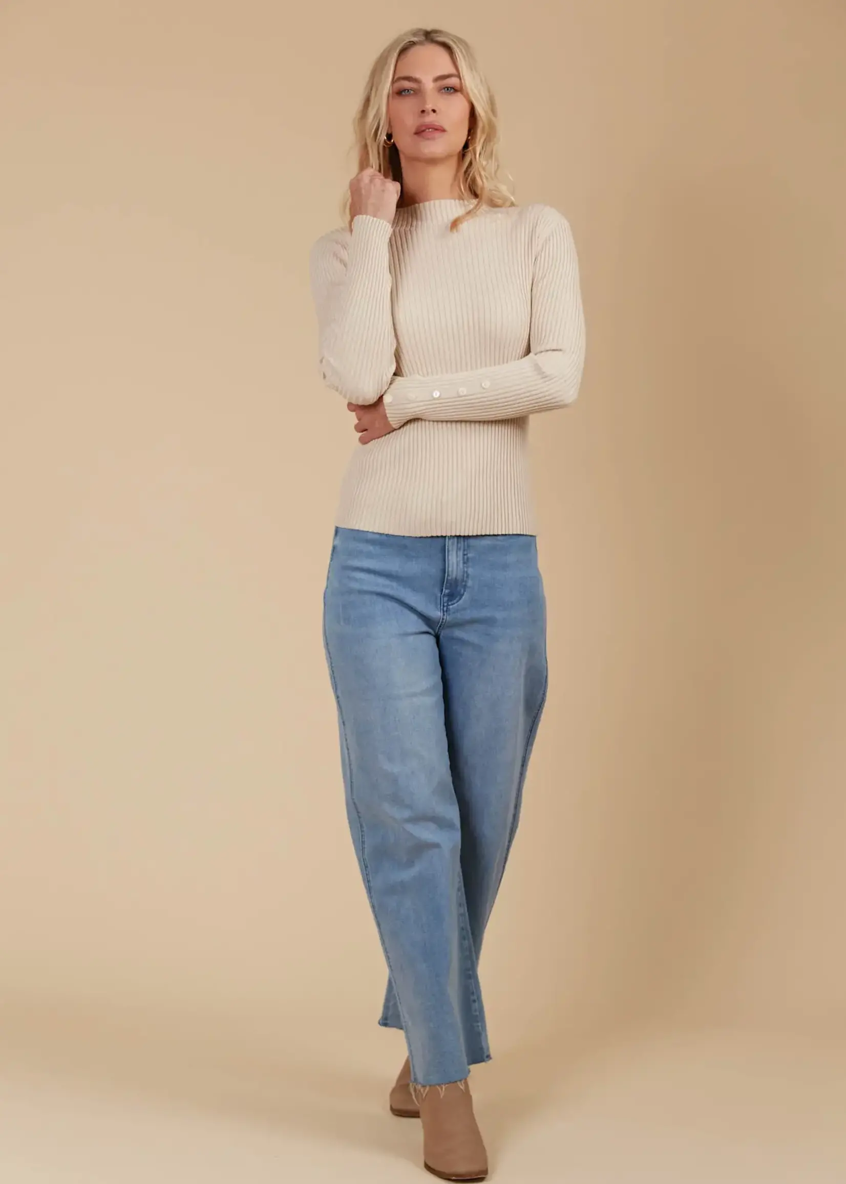 Isle of Mine Juno Knit Top - Canvas