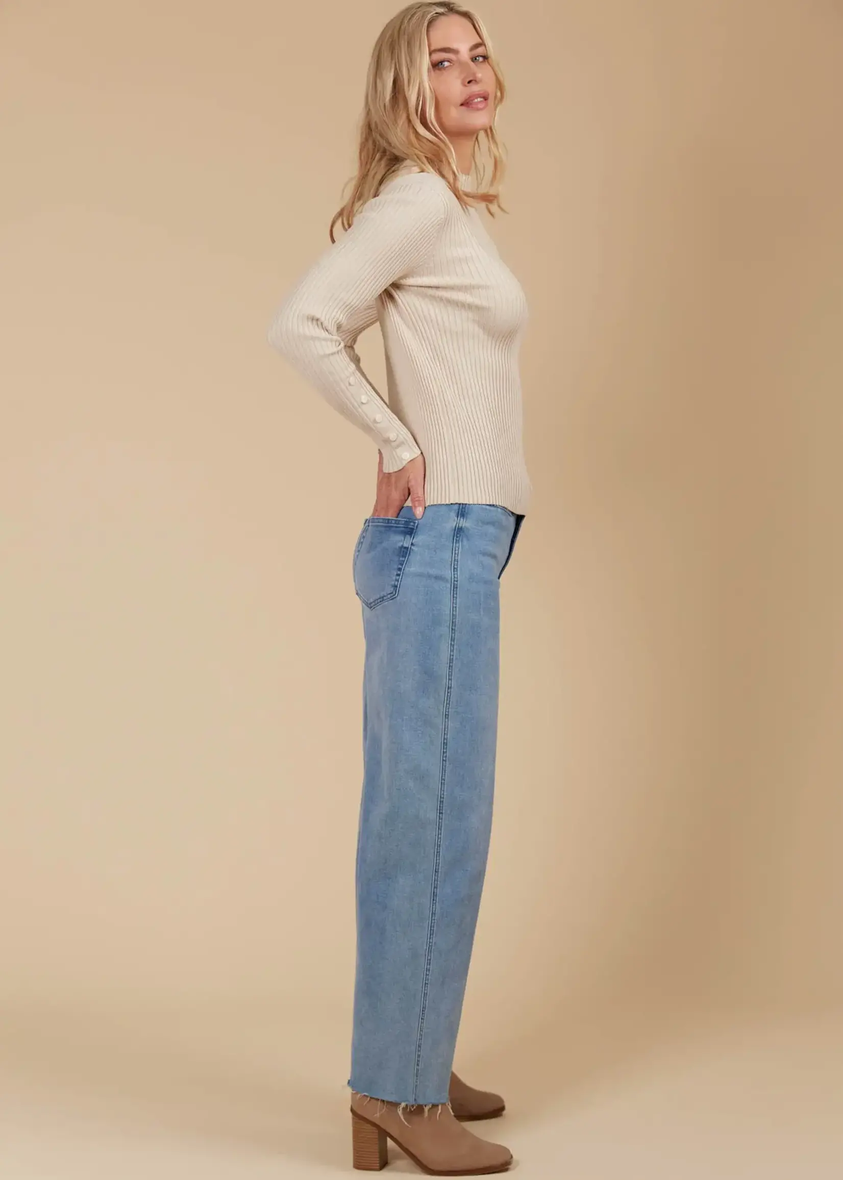 Isle of Mine Juno Knit Top - Canvas