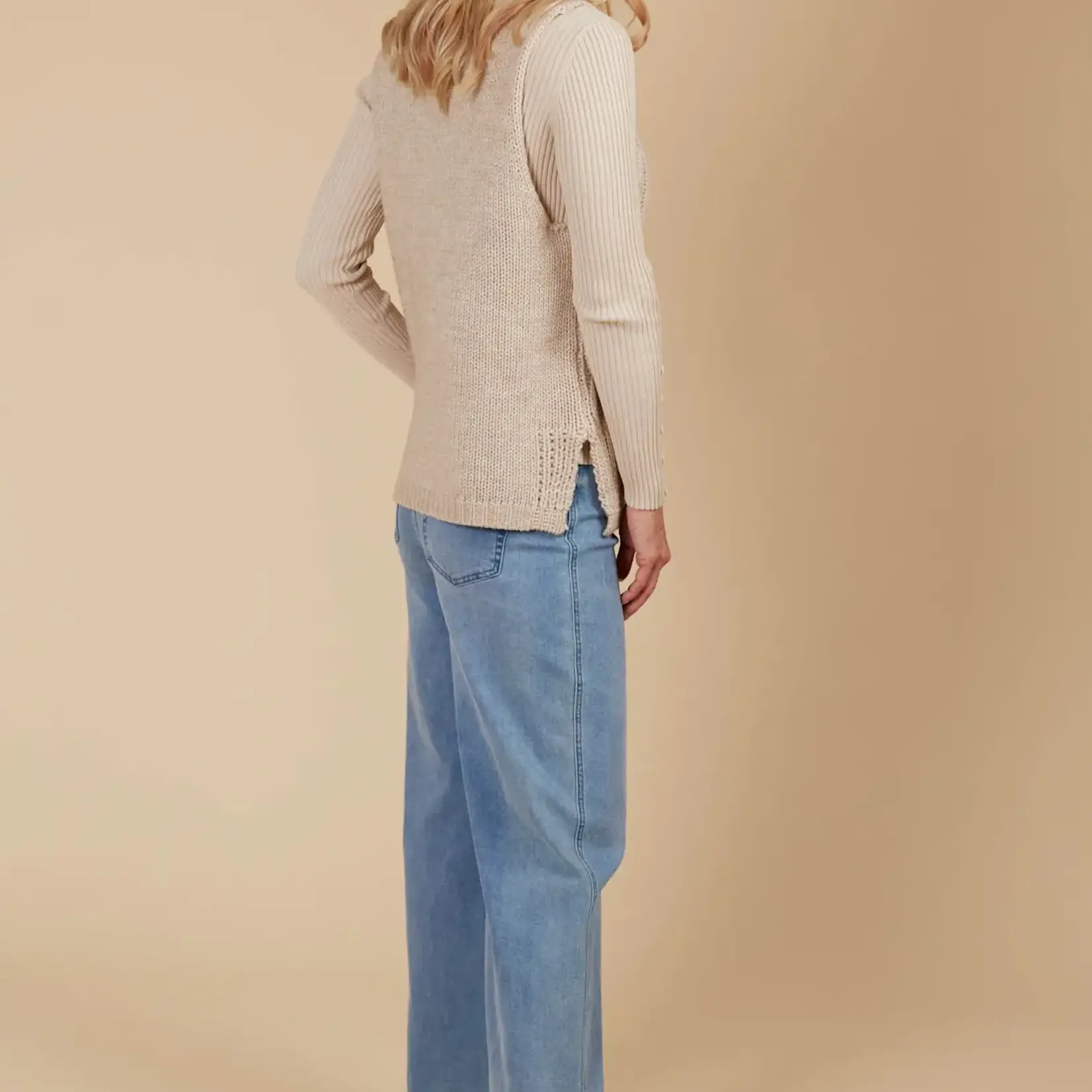 Isle of Mine Luna Knit Vest - Canvas