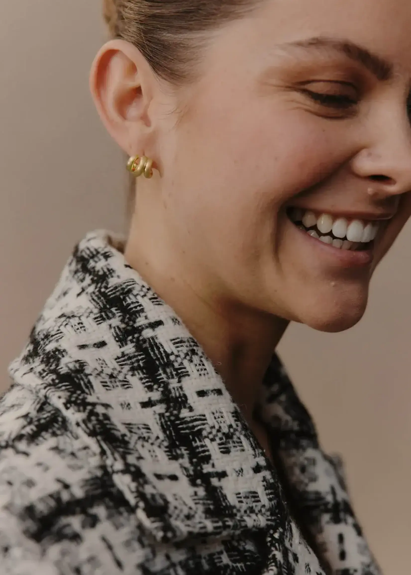 EB & Ive Heritage Satin Earring - Knot