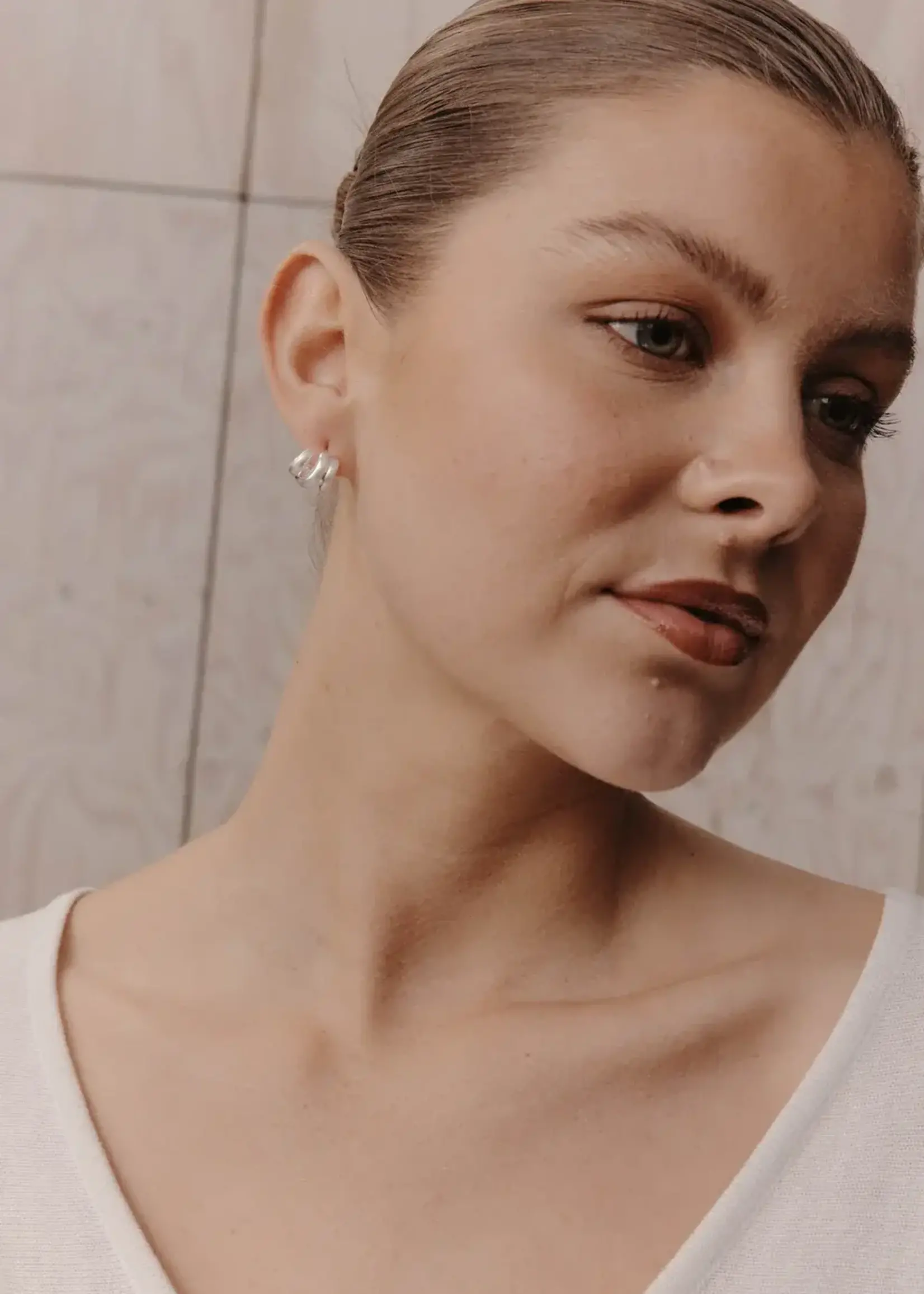 EB & Ive Heritage Satin Earring - Knot