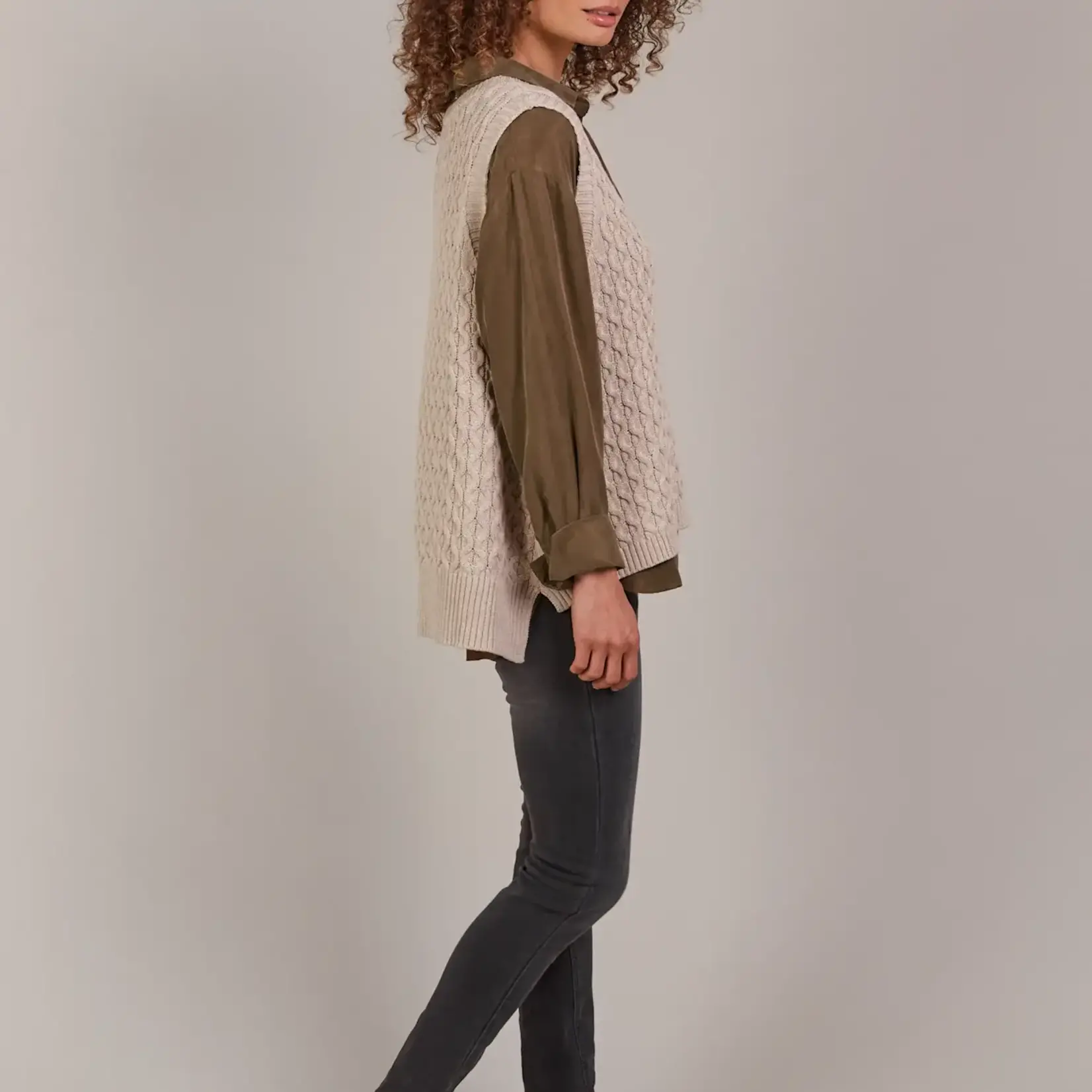 EB & Ive Naviva Vest - Oat