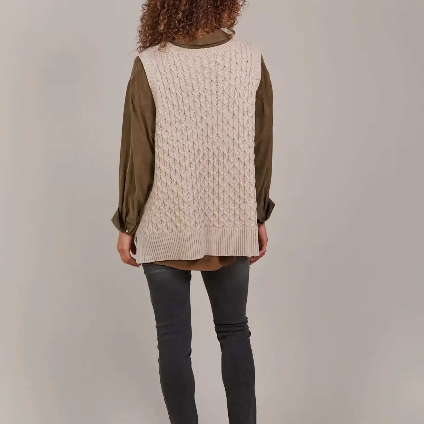 EB & Ive Naviva Vest - Oat