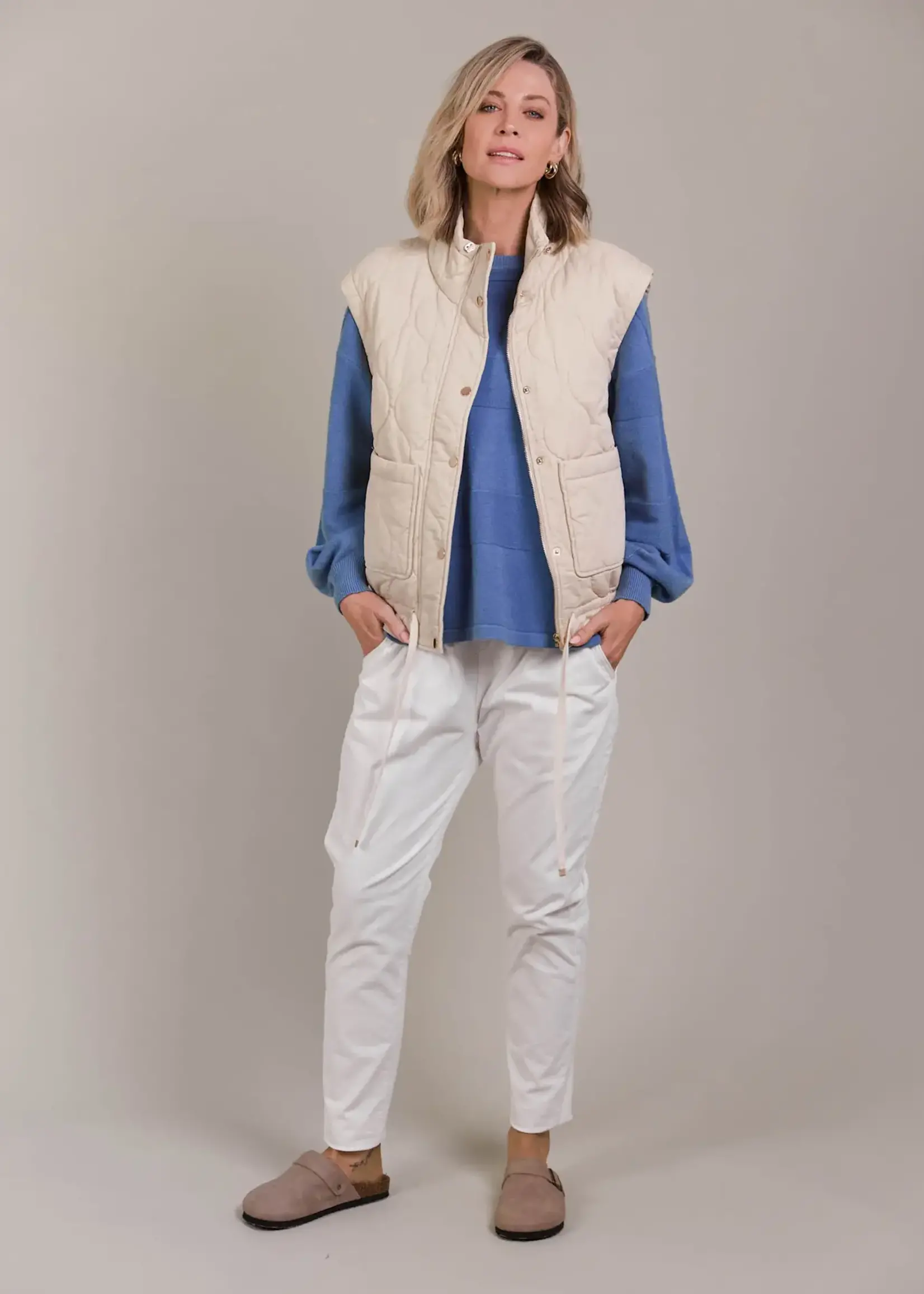 EB & Ive Pepi Vest - Ecru