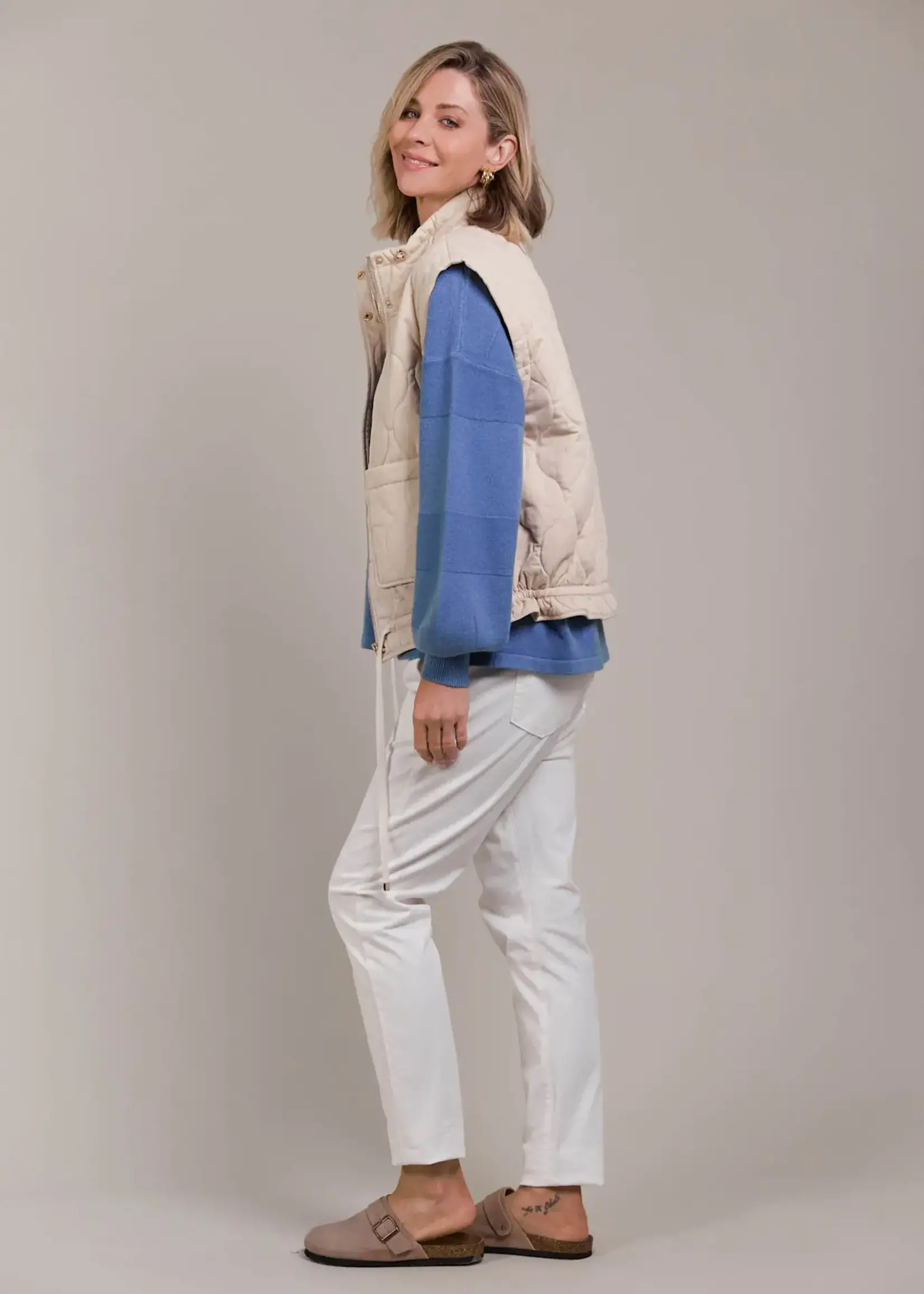 EB & Ive Pepi Vest - Ecru