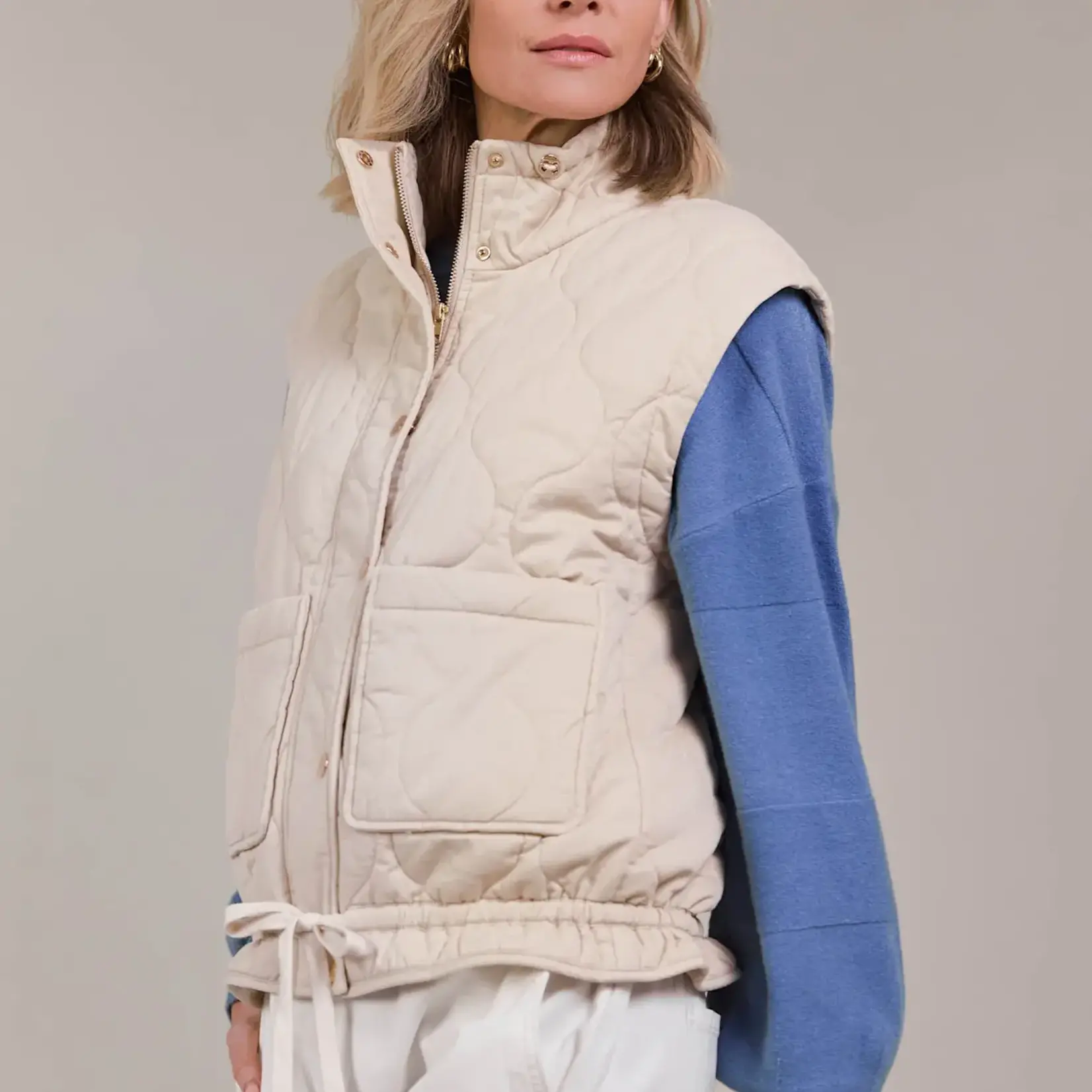 EB & Ive Pepi Vest - Ecru