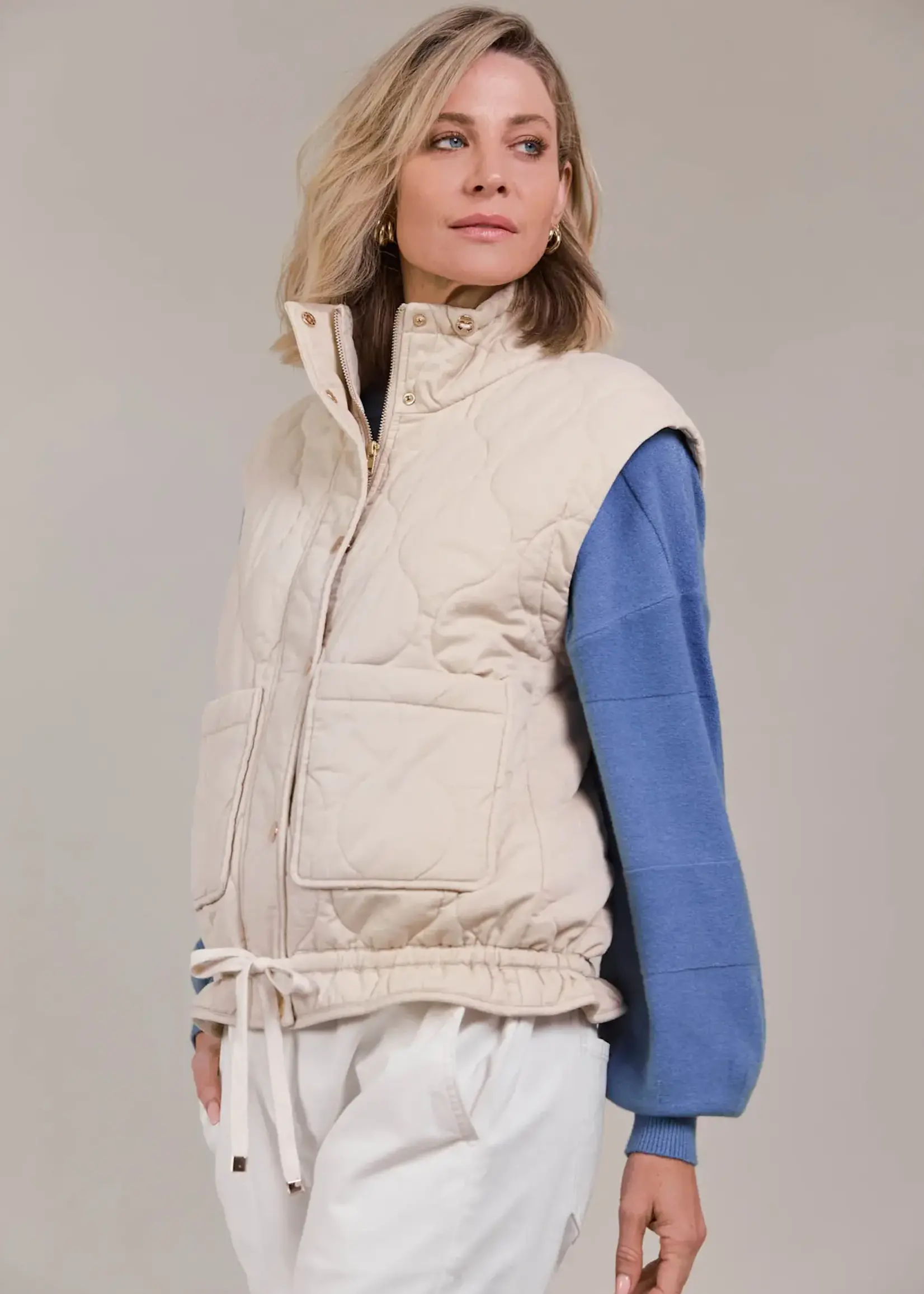 EB & Ive Pepi Vest - Ecru