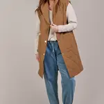 EB & Ive Argo Long Line Vest - Hazel