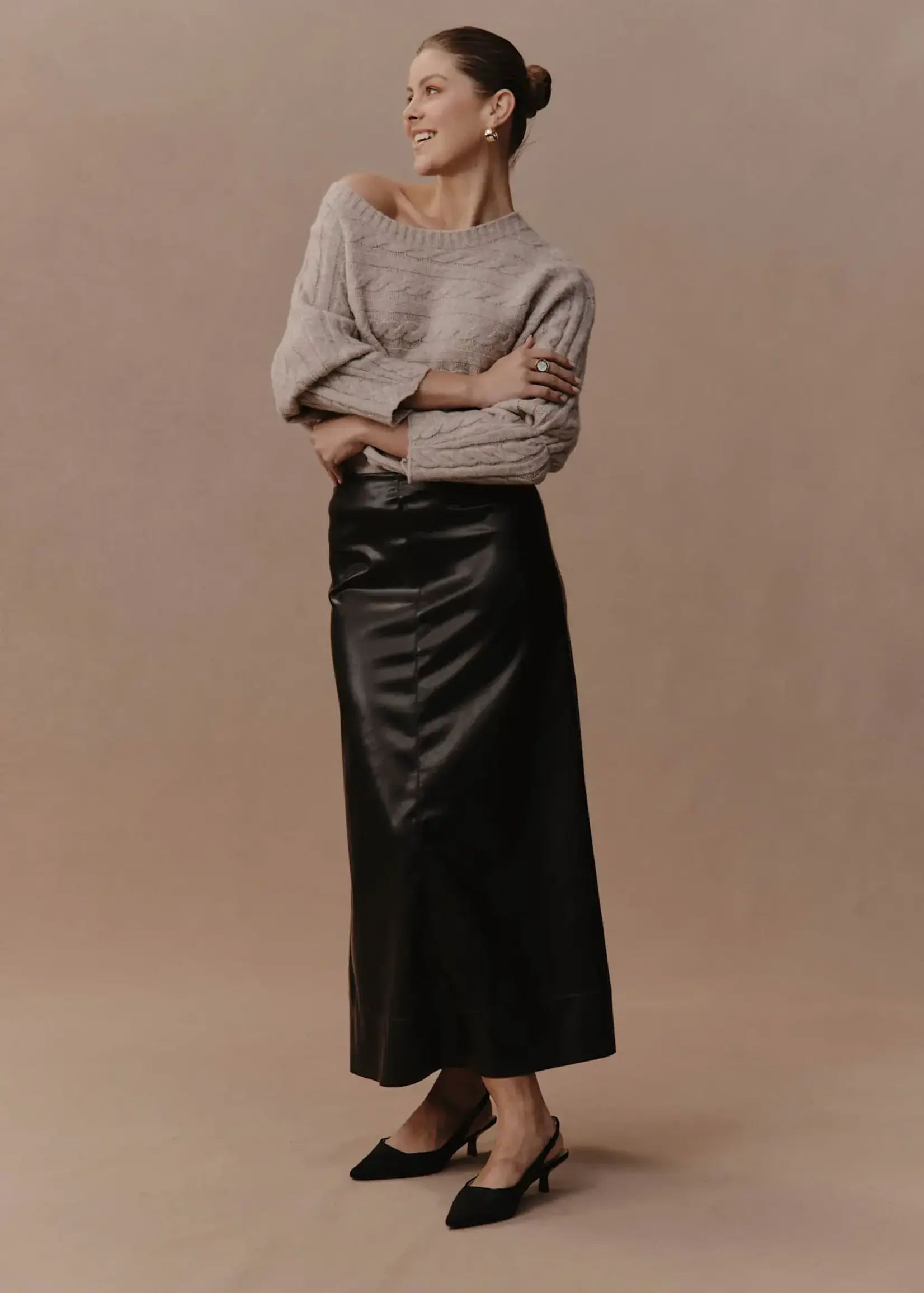 EB & Ive Allegro Maxi Skirt - Black