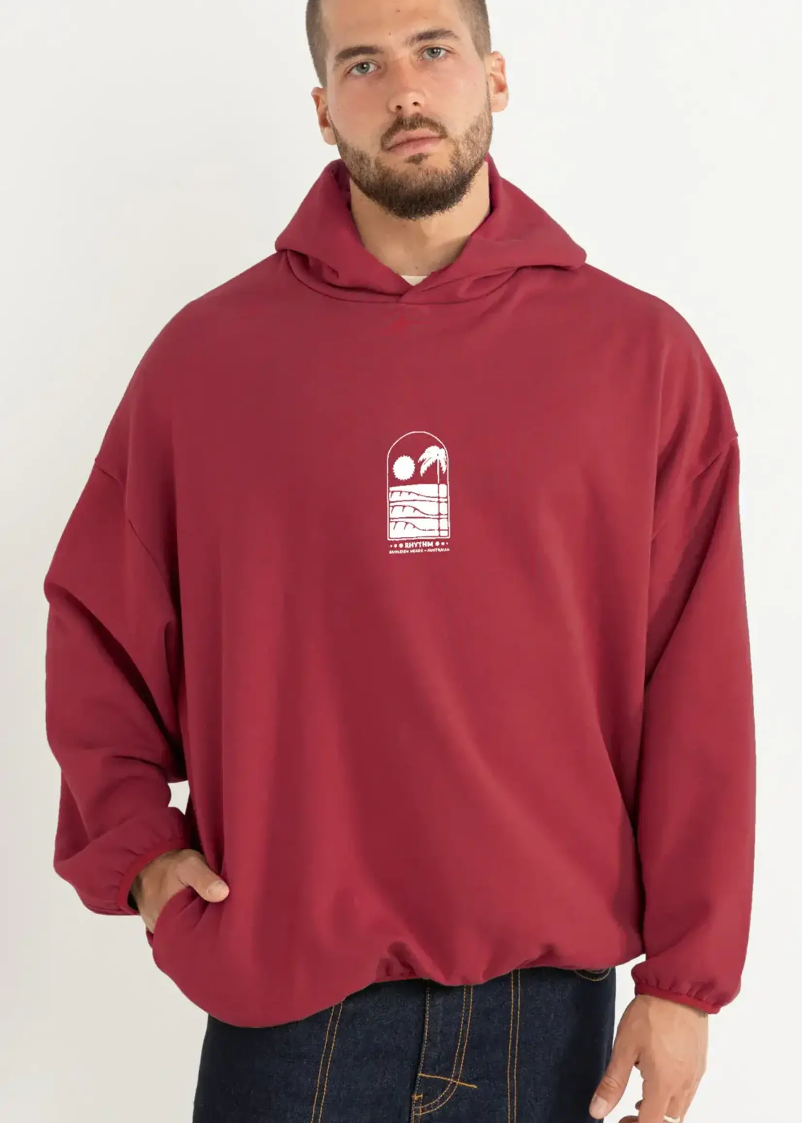 Rhythm Portal Relaxed Hood - Merlot